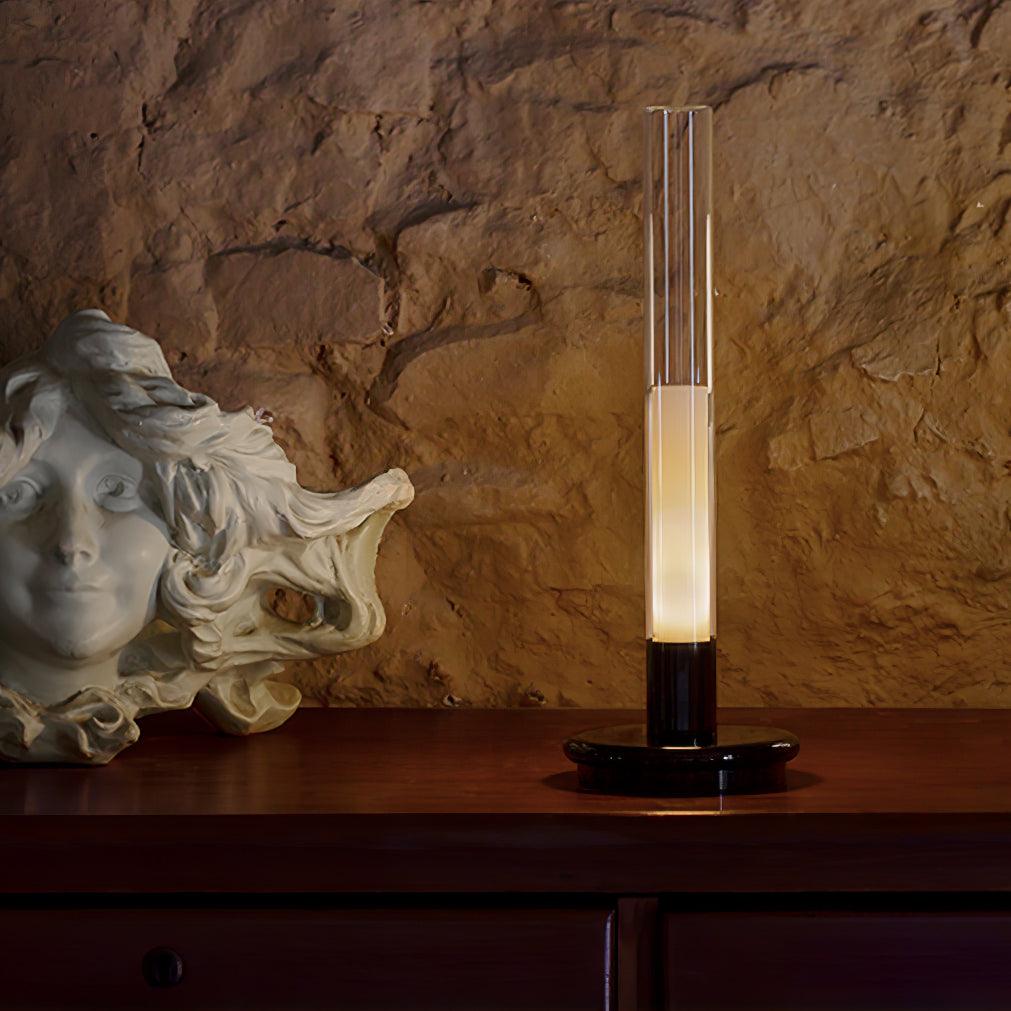 Tevi Acrylic Minimalist Table Lamp-Neutral Decor