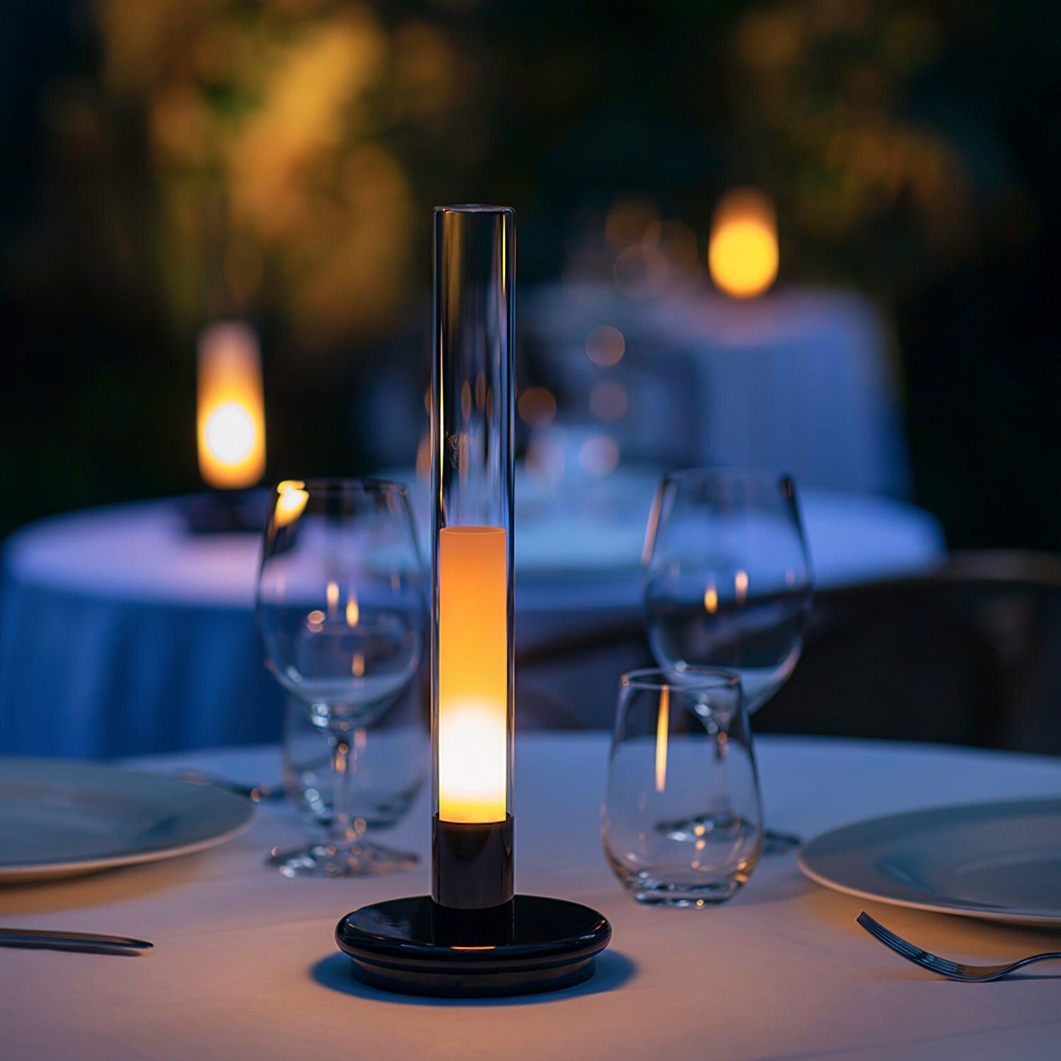 Tevi Acrylic Minimalist Table Lamp-Neutral Decor