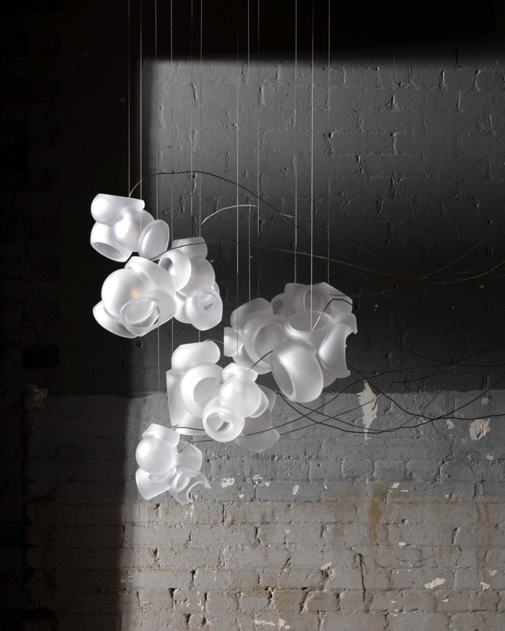 Ursa Bubbles Cluster Glass Pendant Light-Neutral Decor