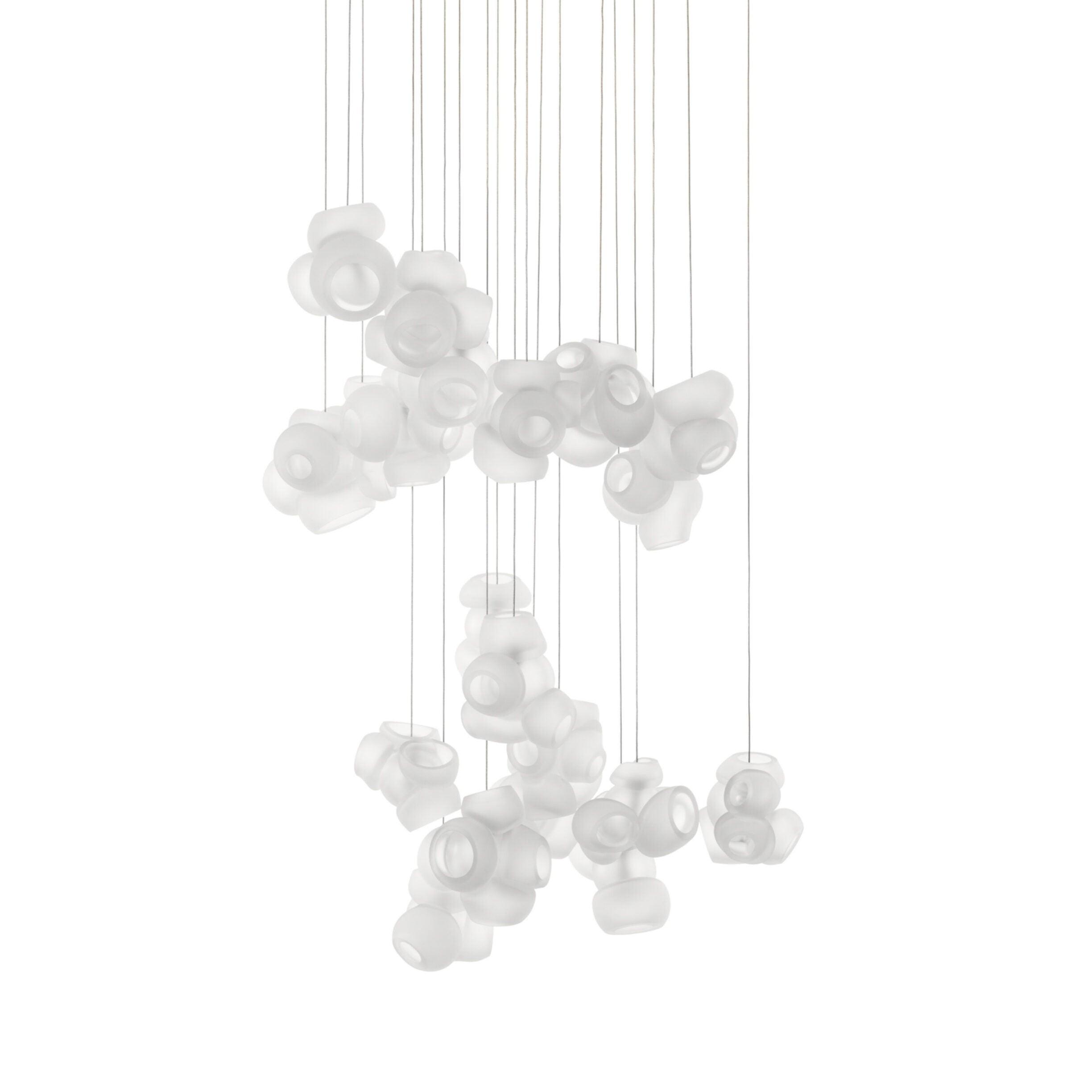 Ursa Bubbles Cluster Glass Pendant Light-Neutral Decor