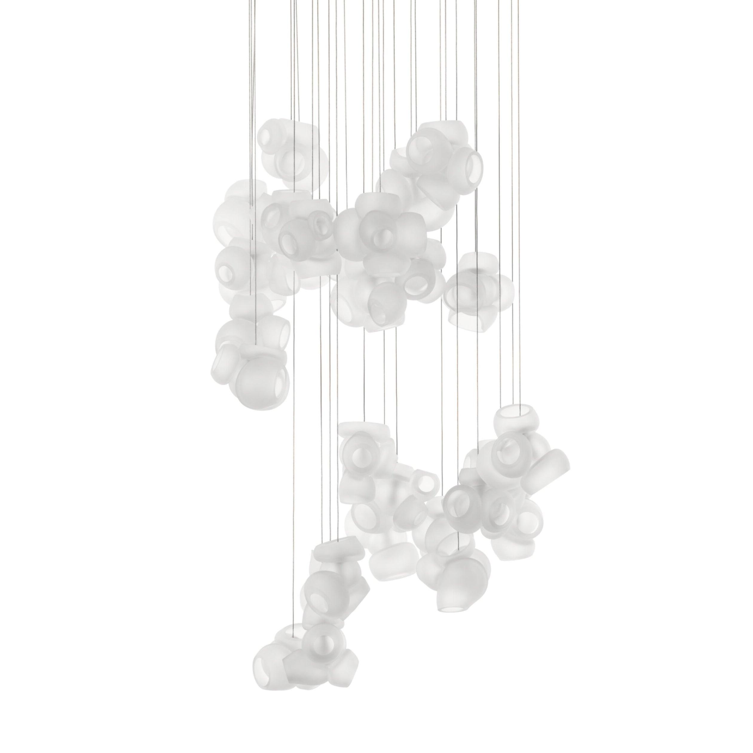 Ursa Bubbles Cluster Glass Pendant Light-Neutral Decor