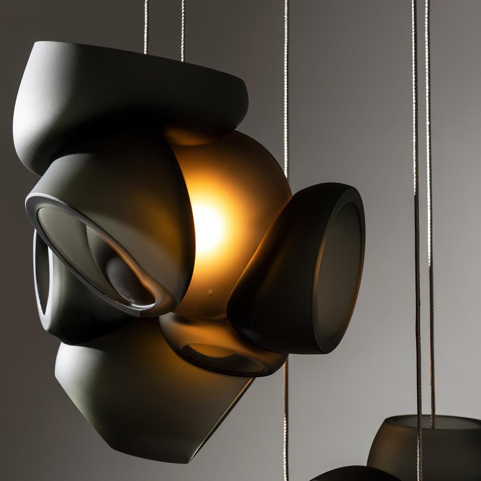Ursa Bubbles Cluster Glass Pendant Light-Neutral Decor