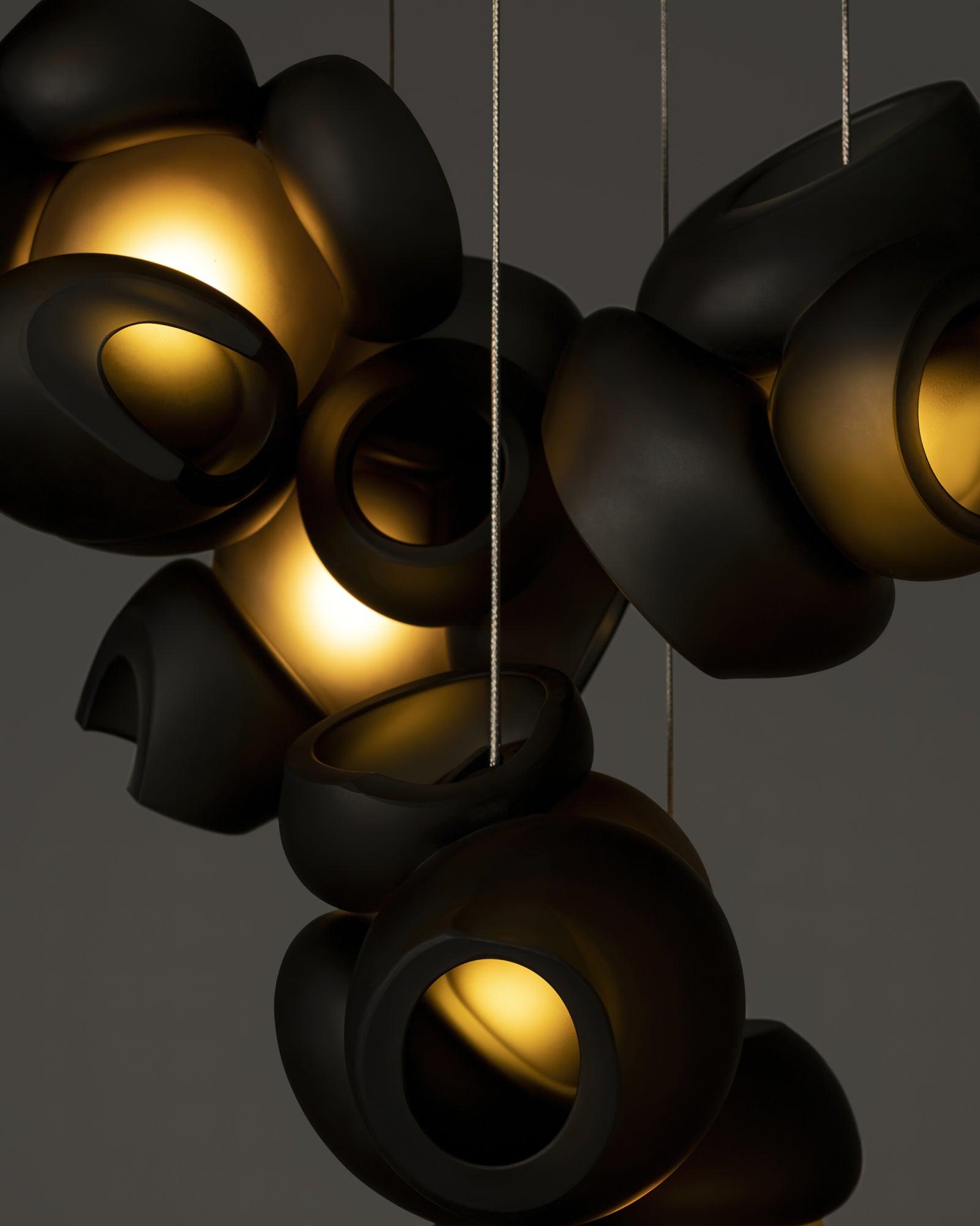 Ursa Bubbles Cluster Glass Pendant Light-Neutral Decor