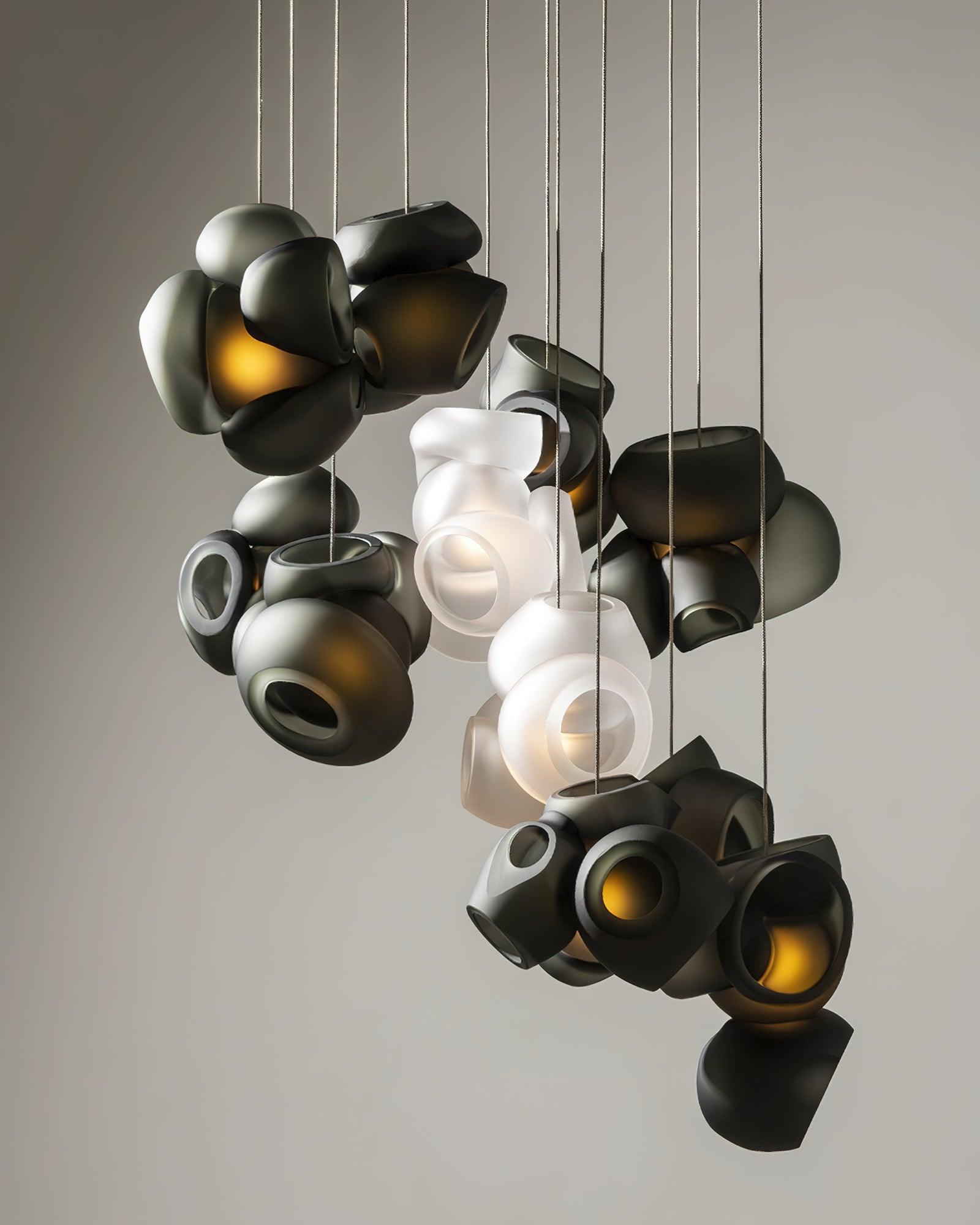 Ursa Bubbles Cluster Glass Pendant Light-Neutral Decor