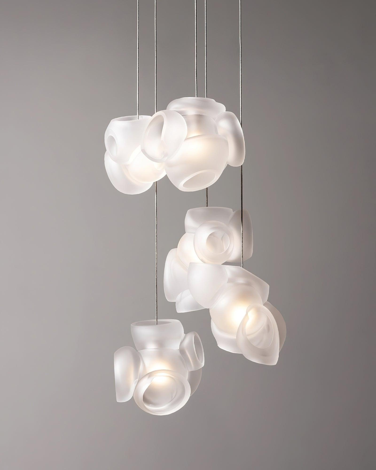 Ursa Bubbles Cluster Glass Pendant Light-Neutral Decor