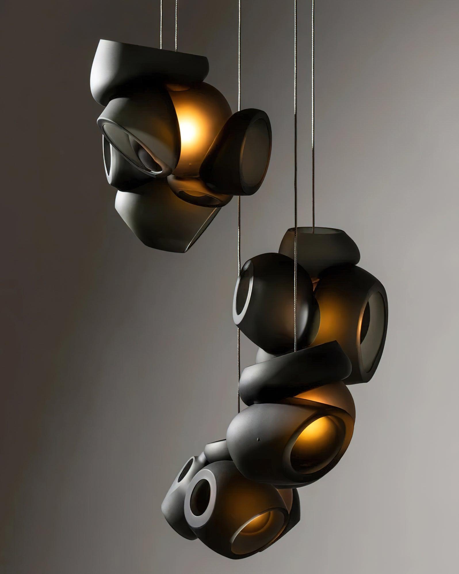 Ursa Bubbles Cluster Glass Pendant Light-Neutral Decor