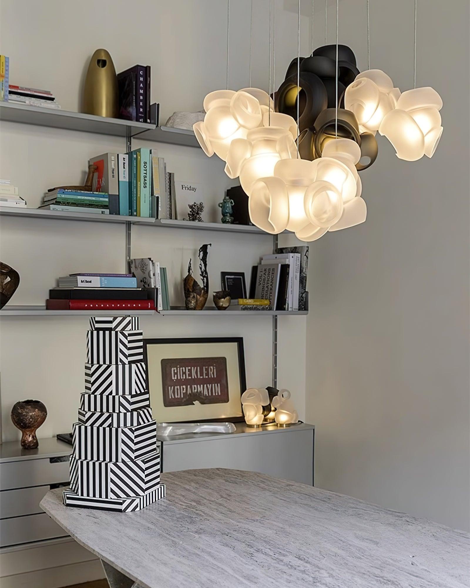Ursa Bubbles Cluster Glass Pendant Light-Neutral Decor