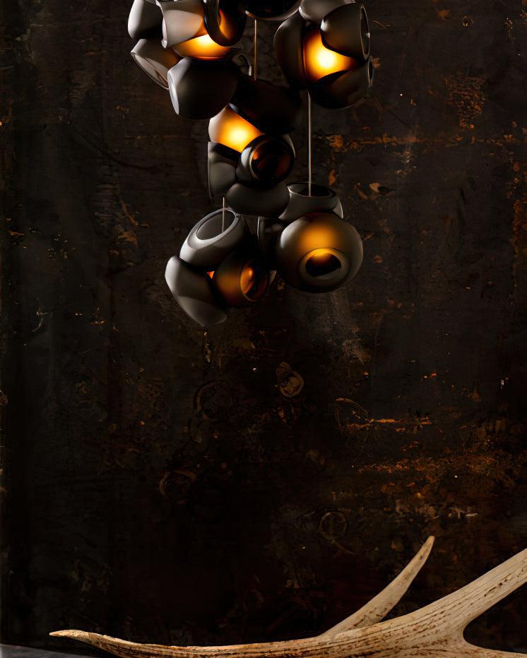 Ursa Bubbles Cluster Glass Pendant Light-Neutral Decor