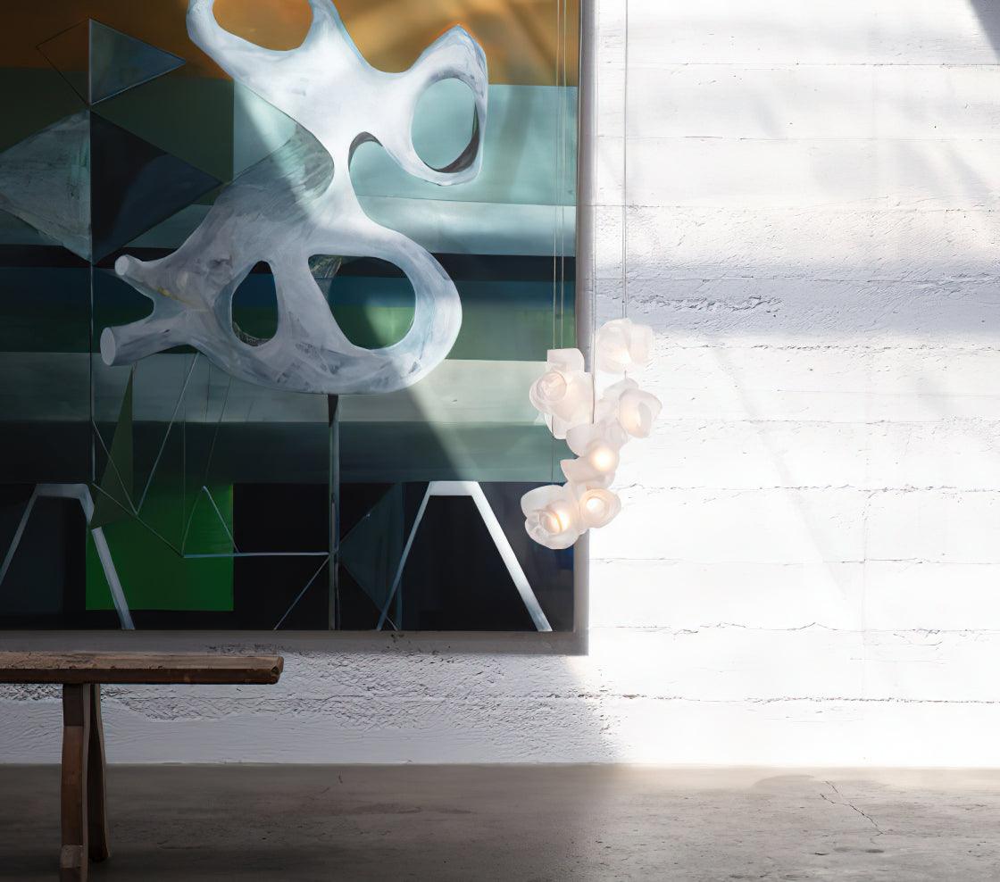 Ursa Bubbles Cluster Glass Pendant Light-Neutral Decor