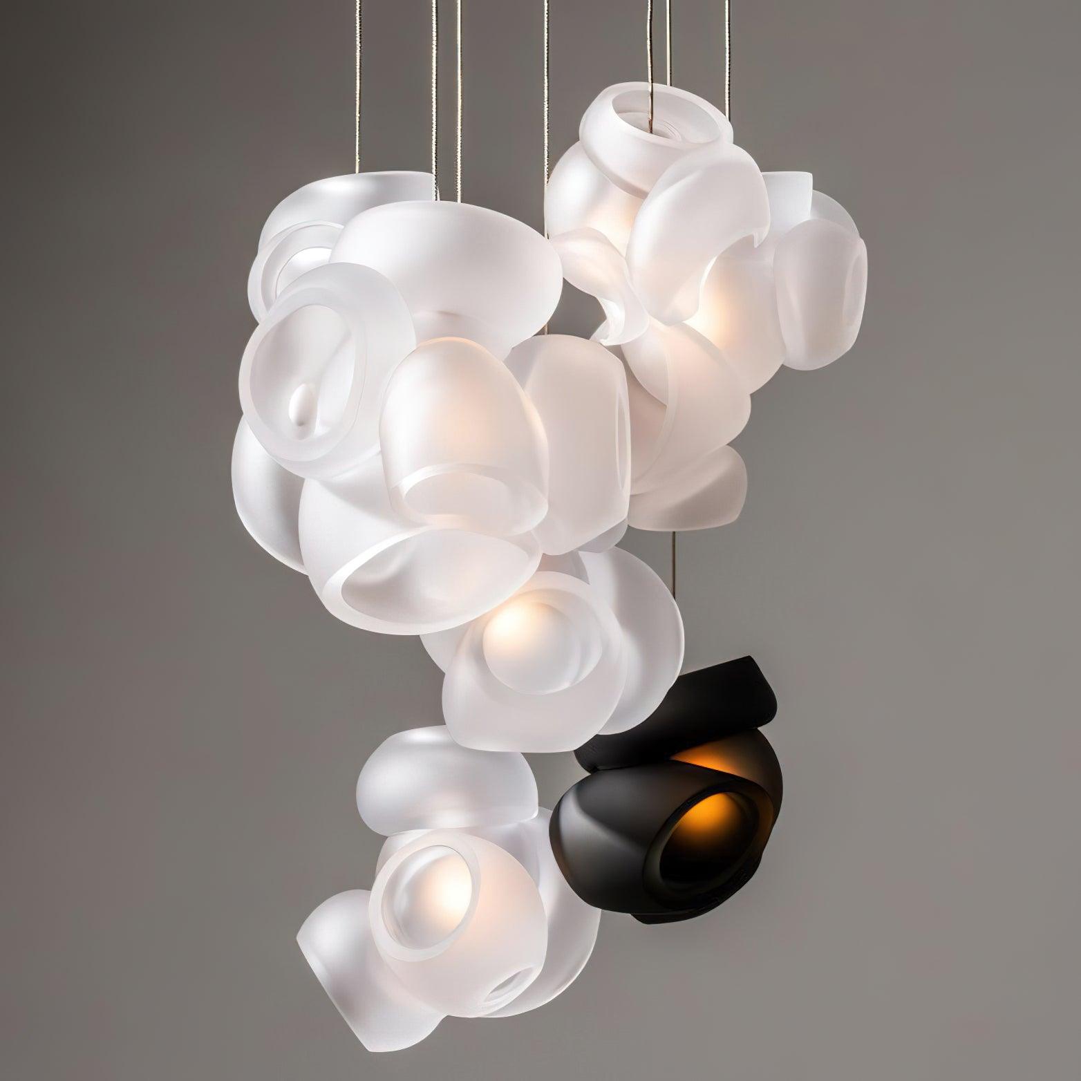 Ursa Bubbles Cluster Glass Pendant Light-Neutral Decor