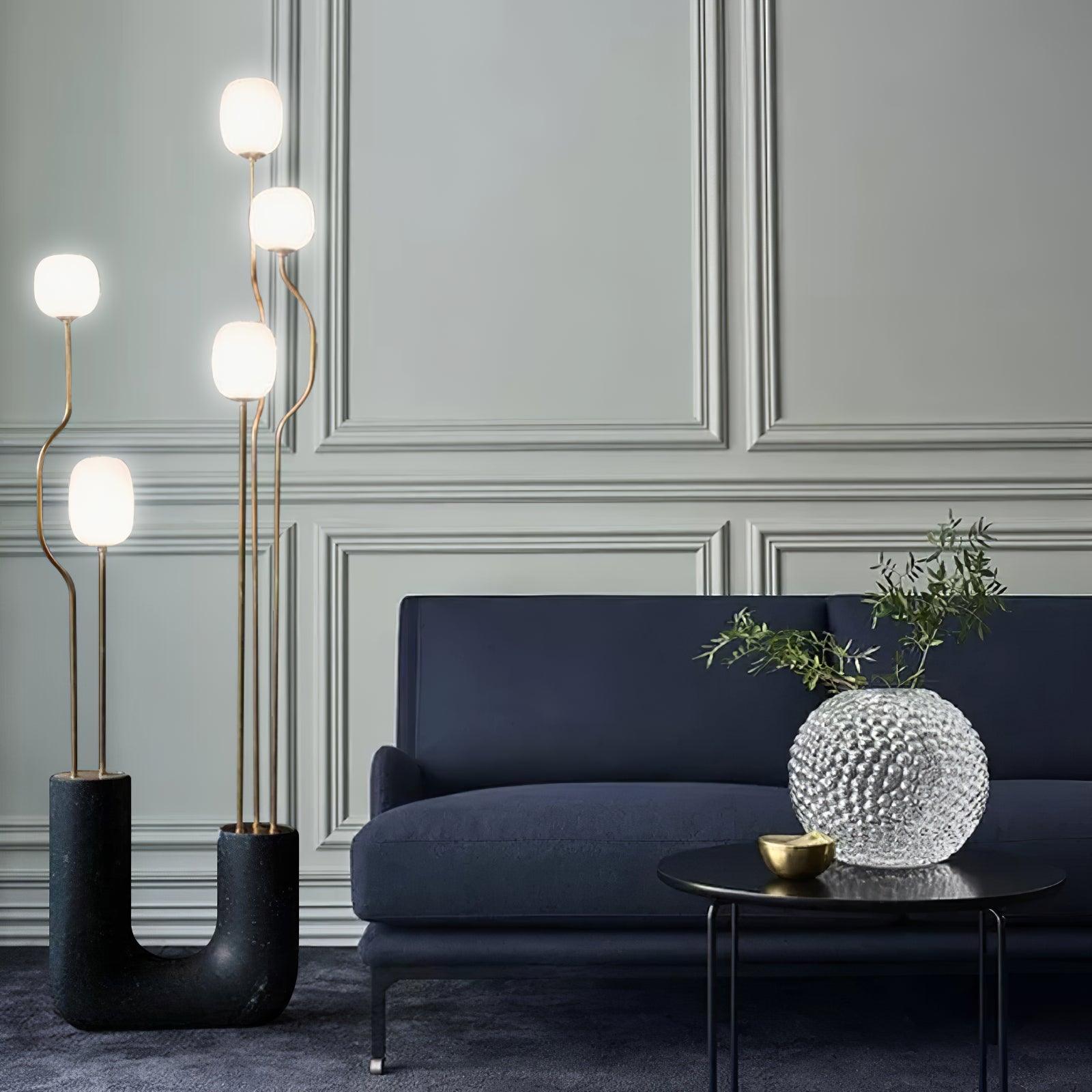 Aria Elegant Comet Floor Lamp-Neutral Decor