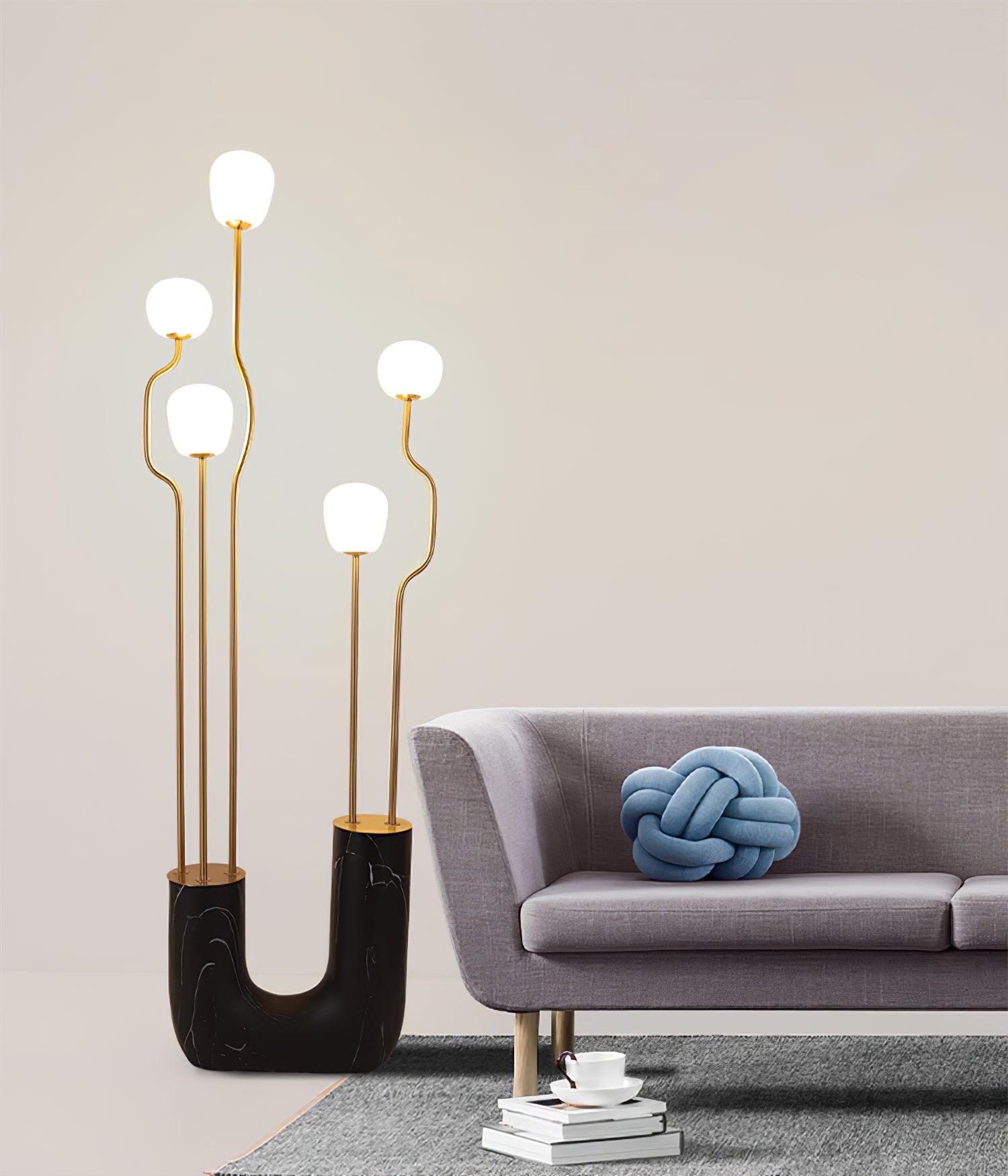 Aria Elegant Comet Floor Lamp-Neutral Decor