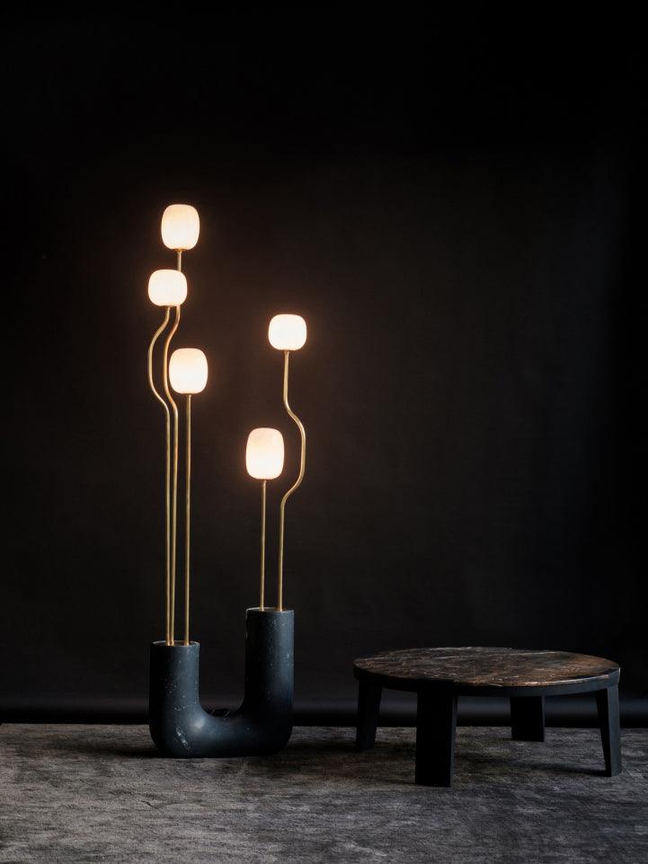 Aria Elegant Comet Floor Lamp-Neutral Decor