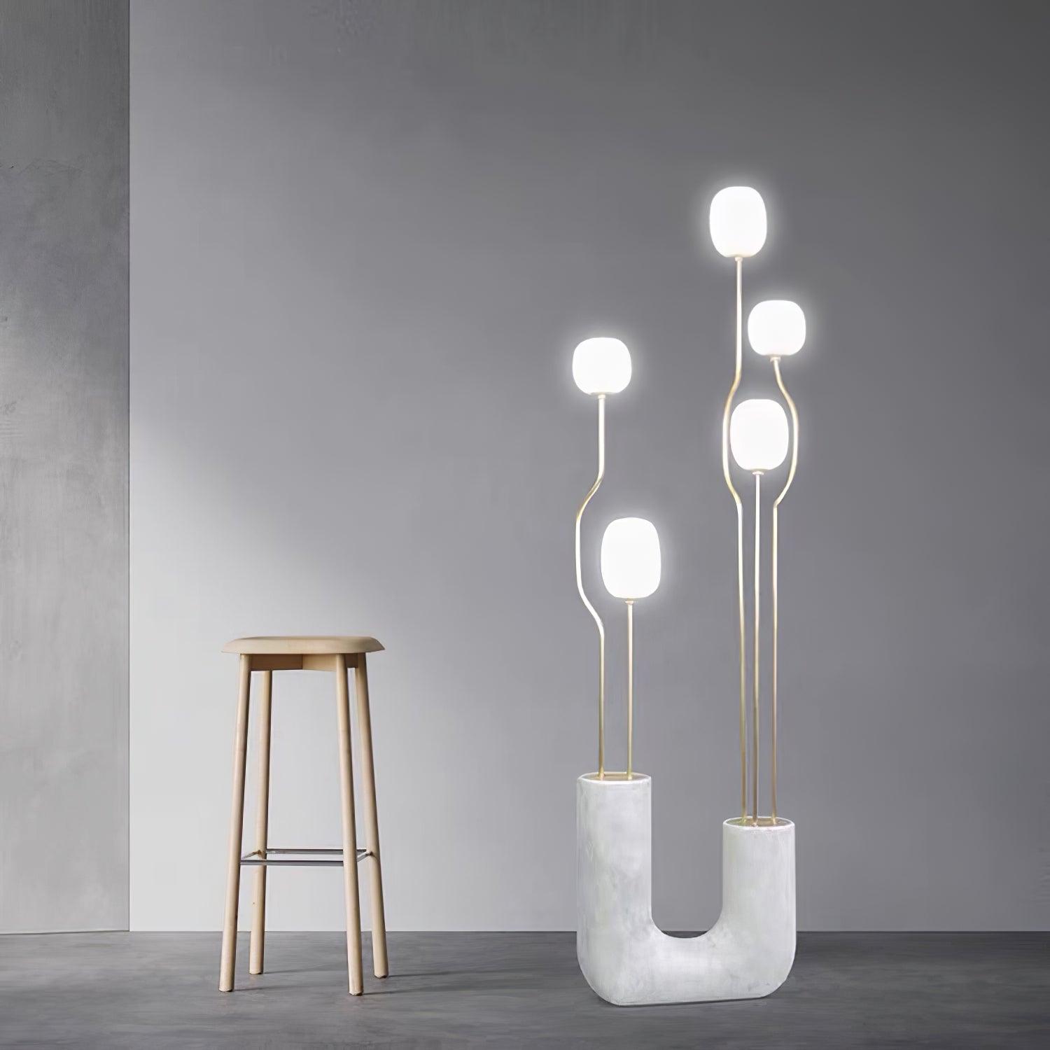 Aria Elegant Comet Floor Lamp-Neutral Decor