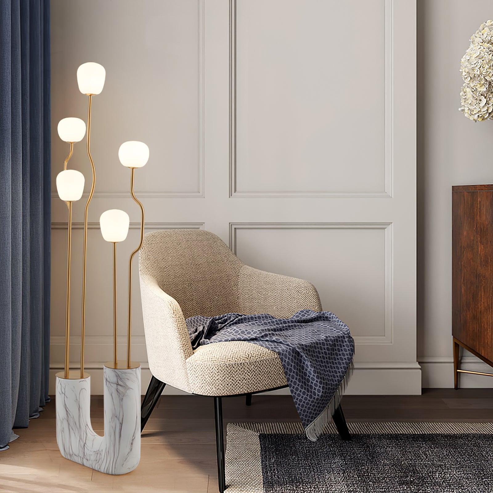 Aria Elegant Comet Floor Lamp-Neutral Decor