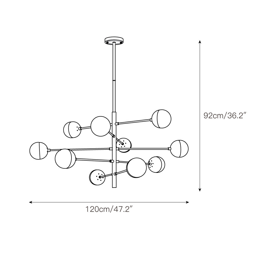 Celandine Glass Chandelier
