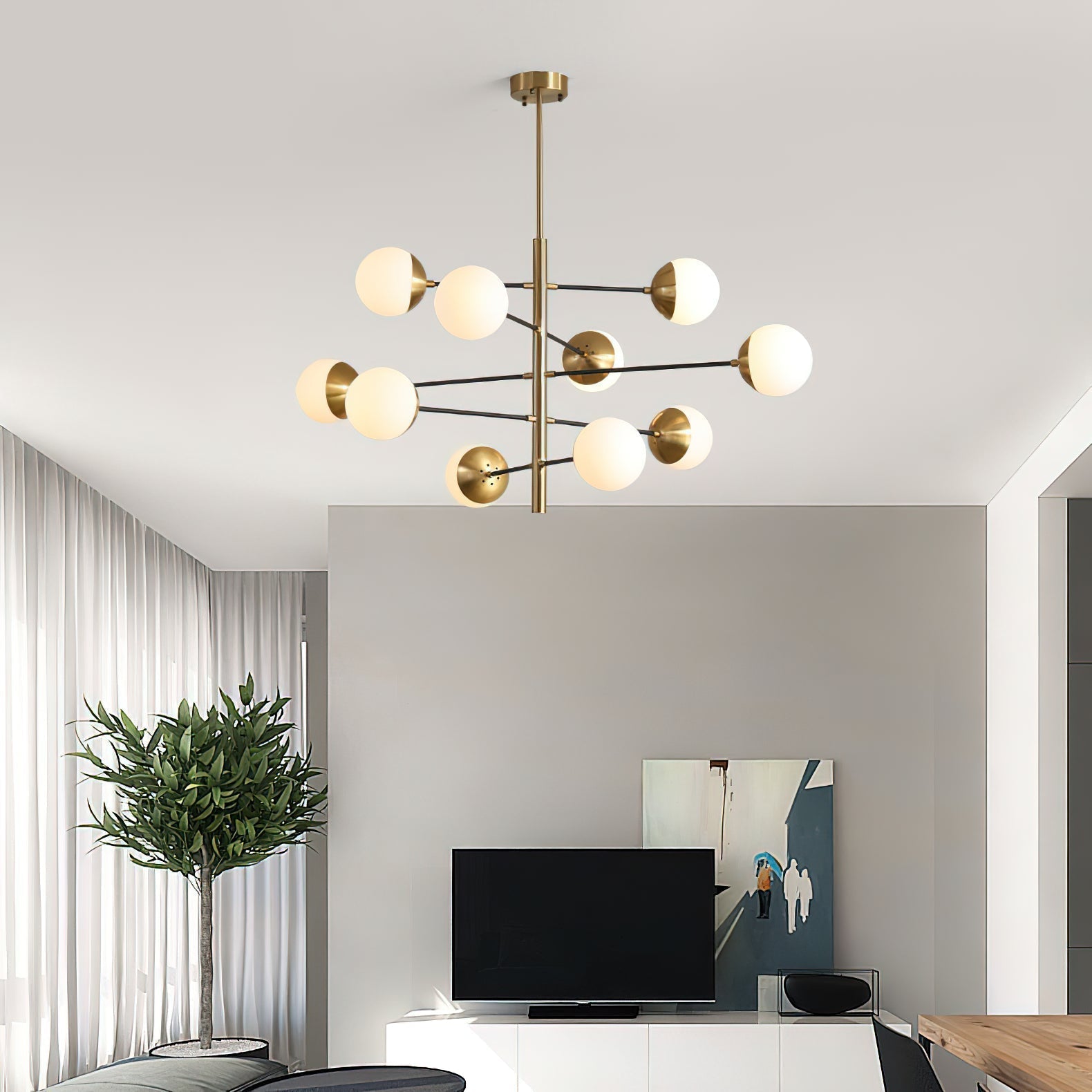 Celandine Glass Chandelier