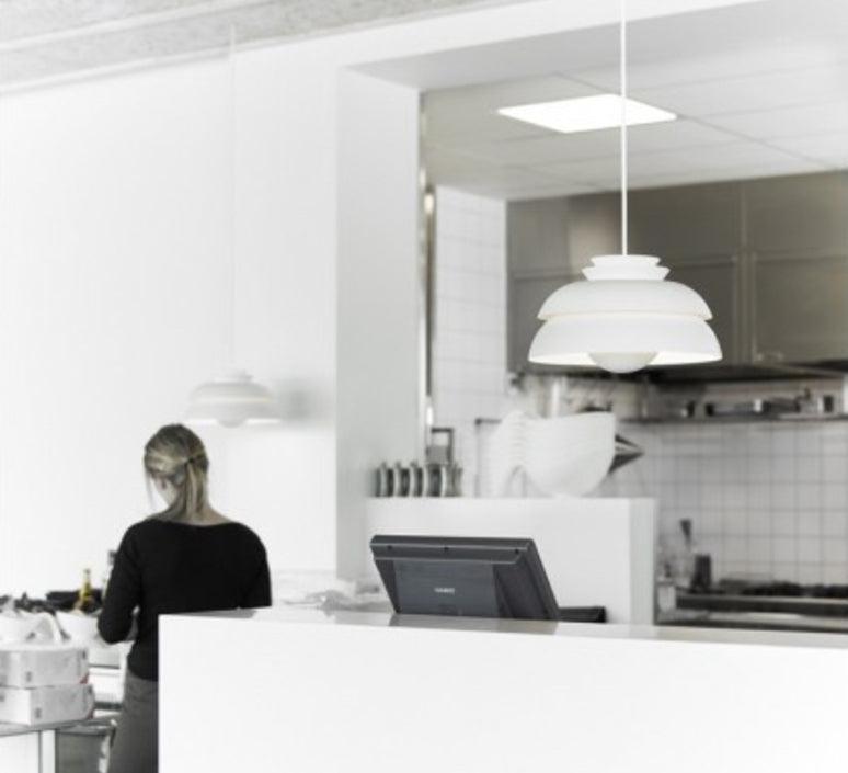 Novenu White Scandinavian Pendant Lamp-Neutral Decor