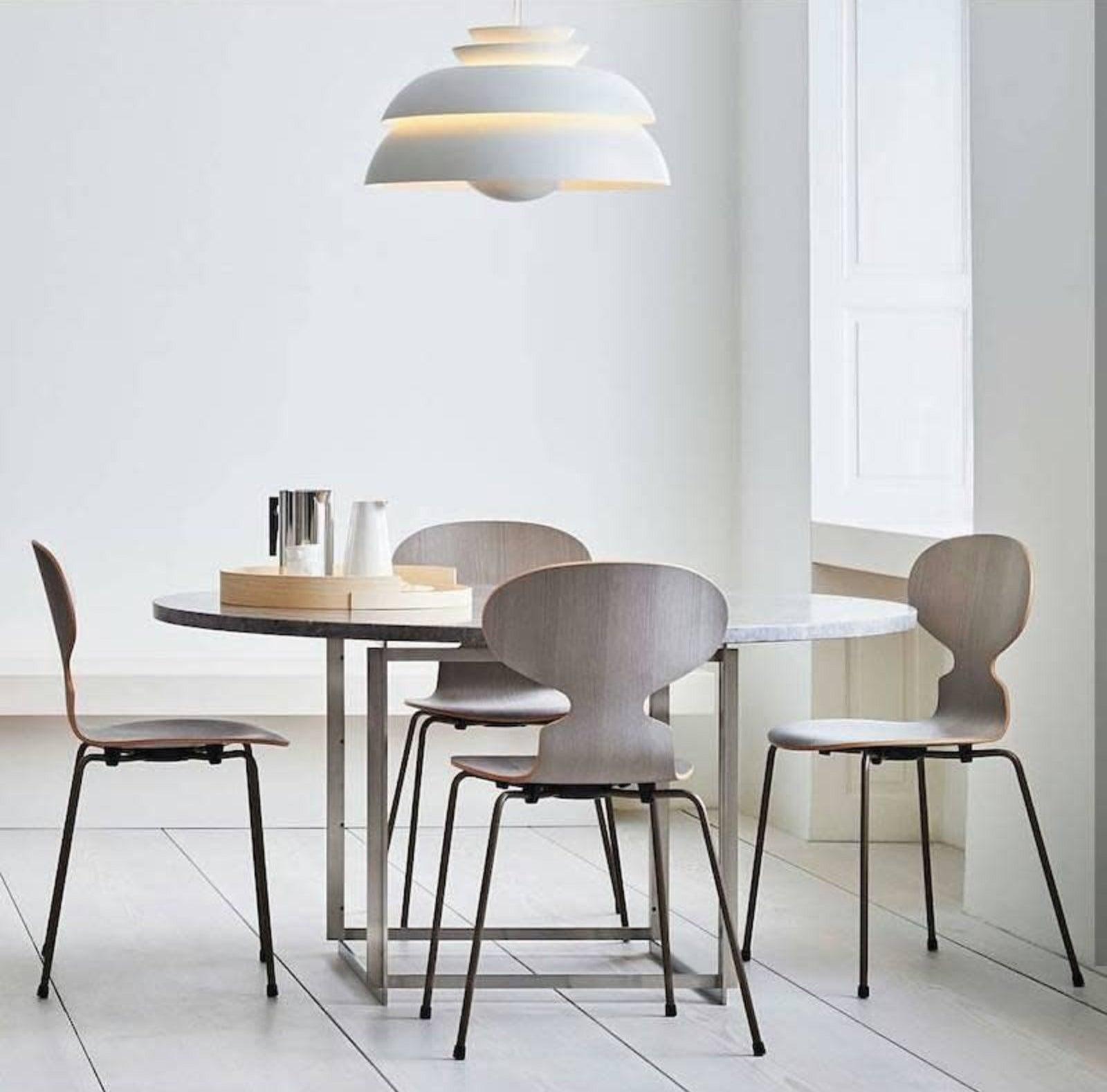 Novenu White Scandinavian Pendant Lamp-Neutral Decor