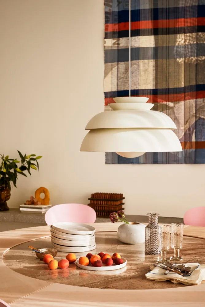 Novenu White Scandinavian Pendant Lamp-Neutral Decor