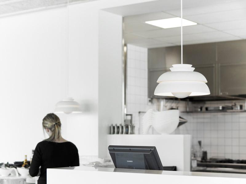 Novenu White Scandinavian Pendant Lamp-Neutral Decor