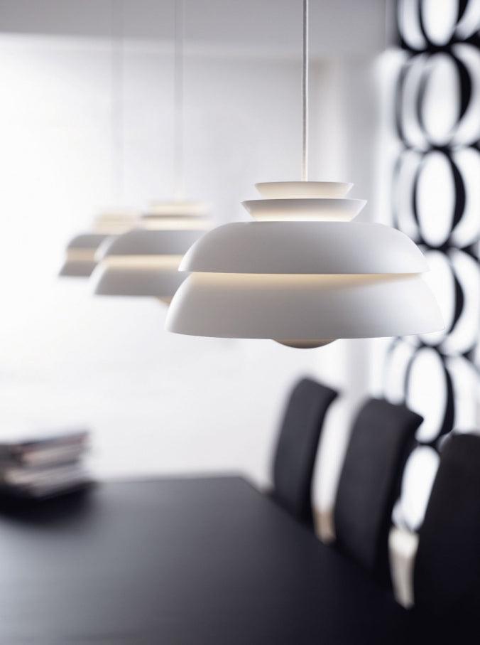Novenu White Scandinavian Pendant Lamp-Neutral Decor