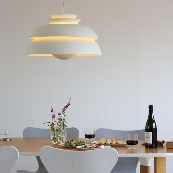 Novenu White Scandinavian Pendant Lamp-Neutral Decor