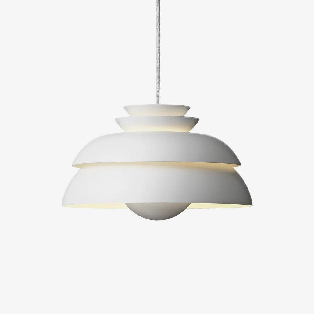 Novenu White Scandinavian Pendant Lamp-Neutral Decor