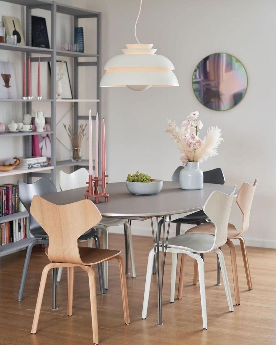 Novenu White Scandinavian Pendant Lamp-Neutral Decor