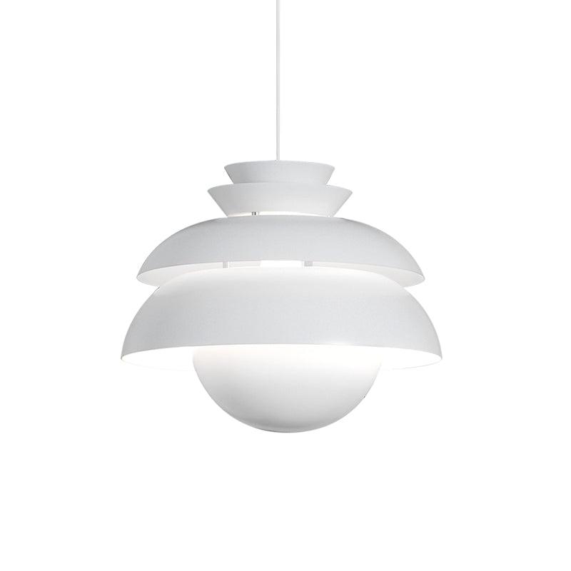 Novenu White Scandinavian Pendant Lamp-Neutral Decor