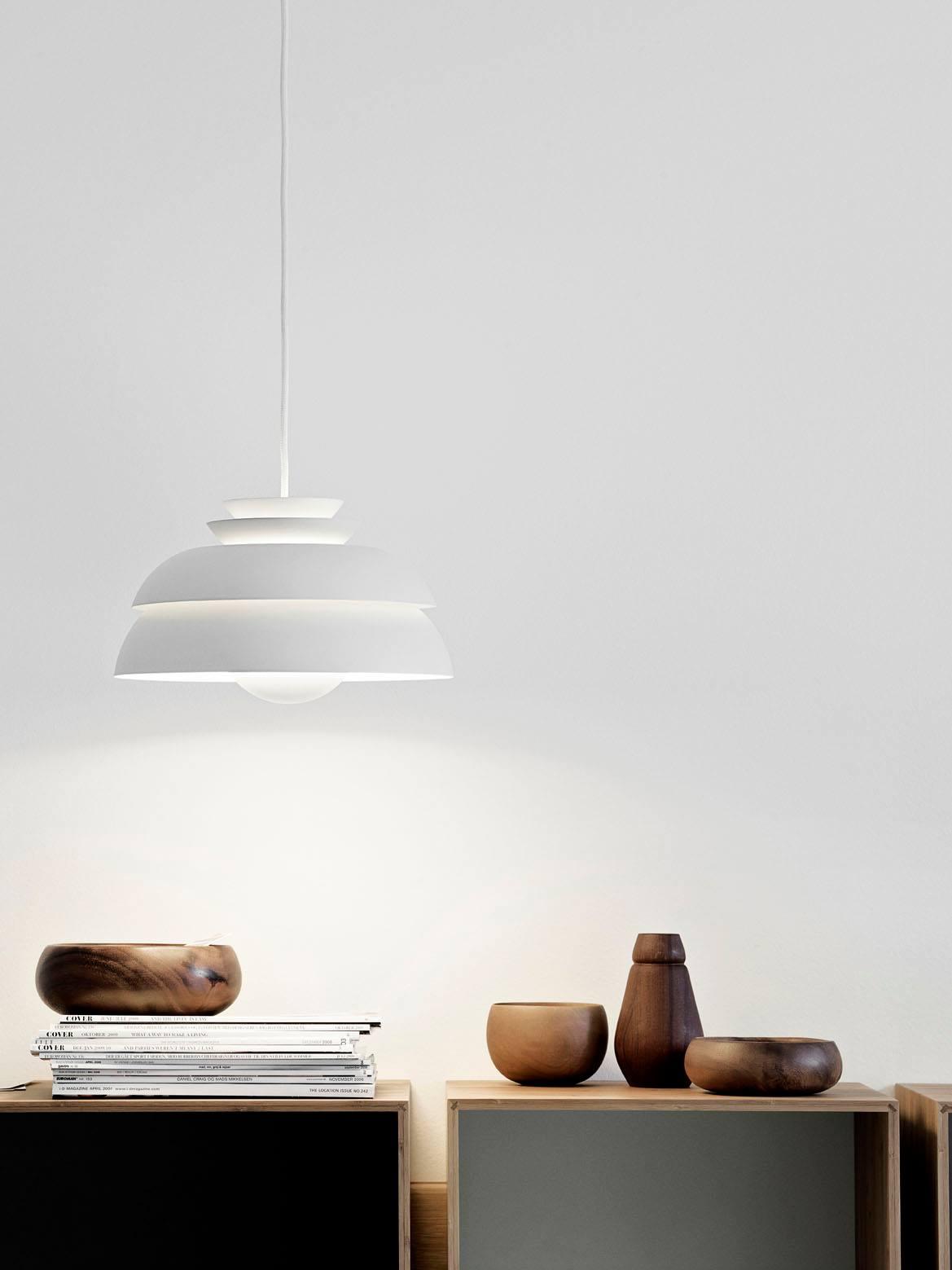 Novenu White Scandinavian Pendant Lamp-Neutral Decor