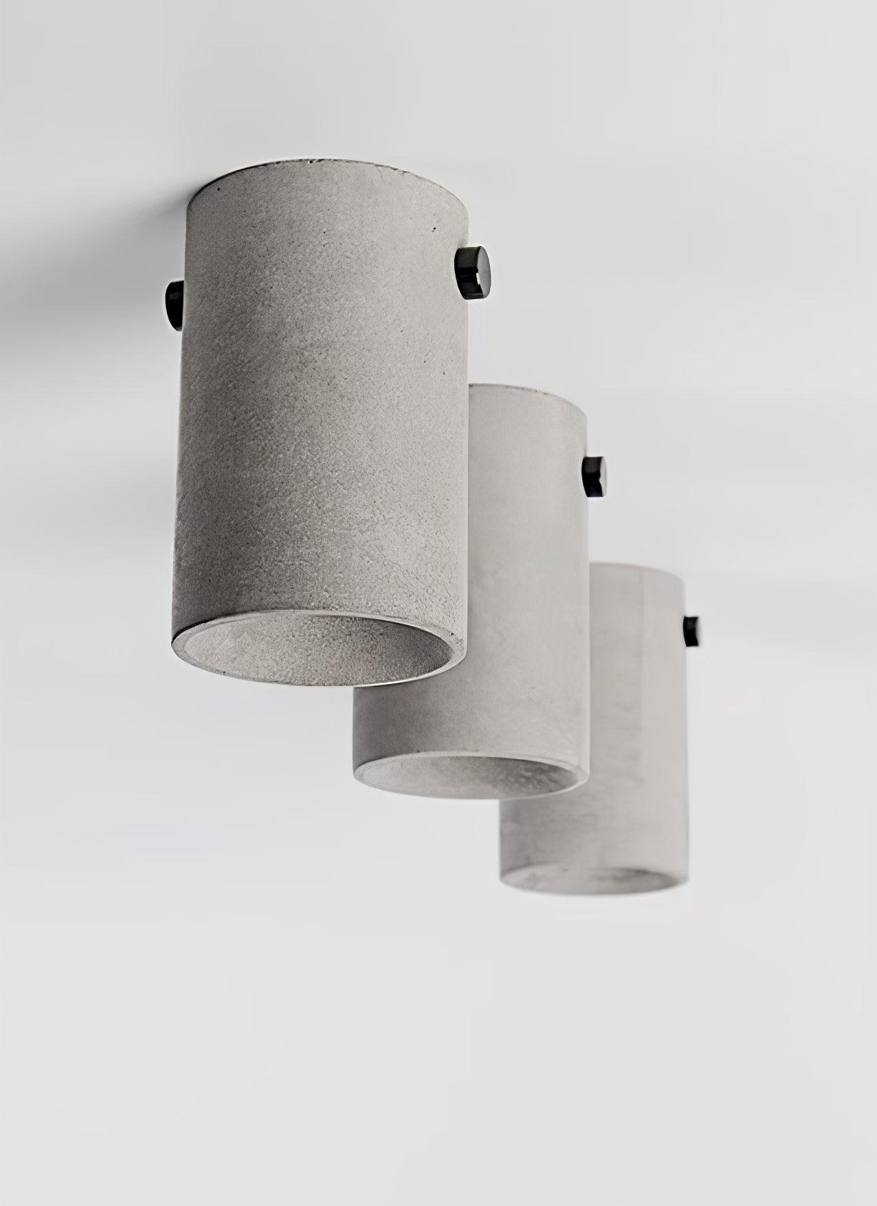 Berion Modern Minimalist Concrete Ceiling Lamp-Neutral Decor