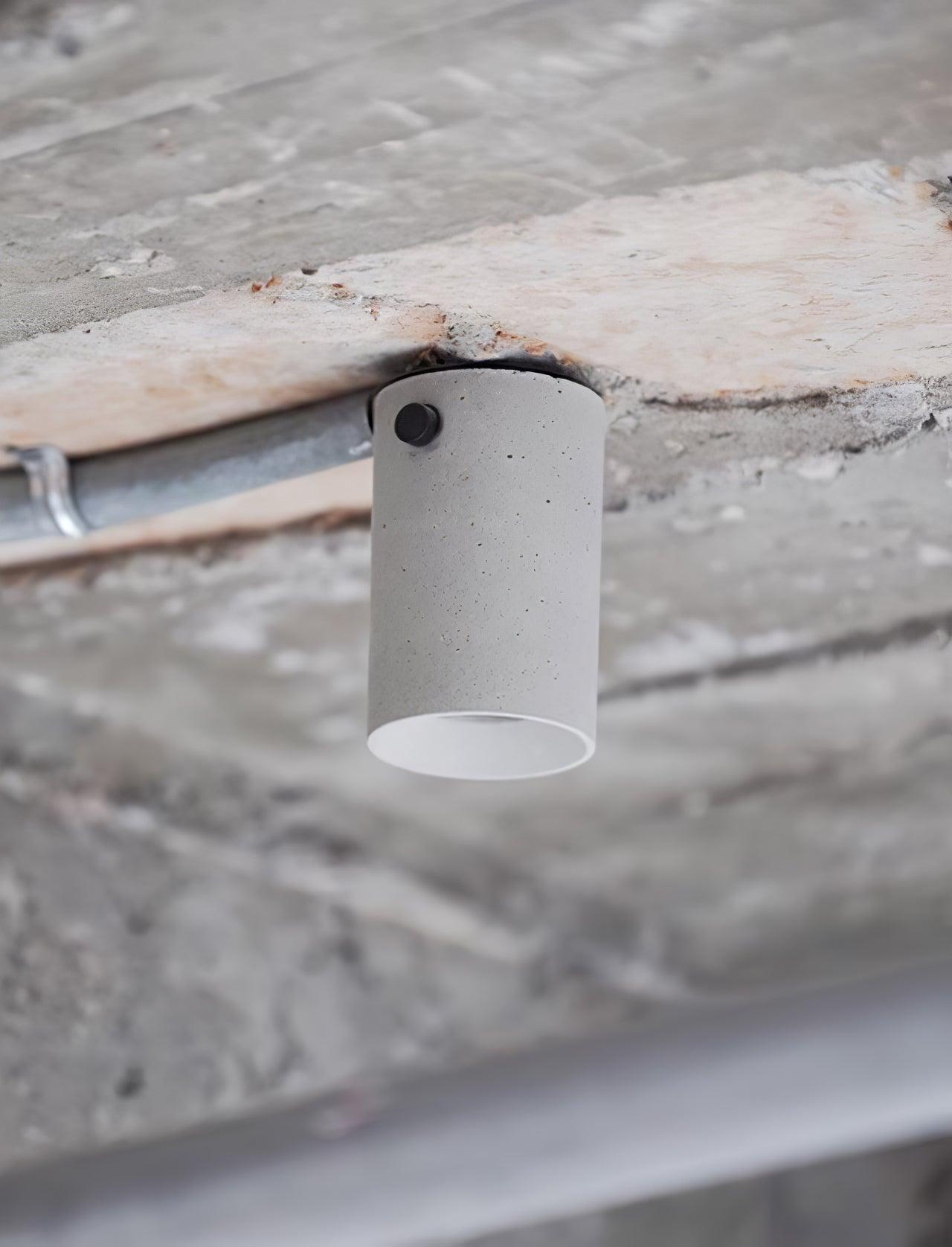 Berion Modern Minimalist Concrete Ceiling Lamp-Neutral Decor