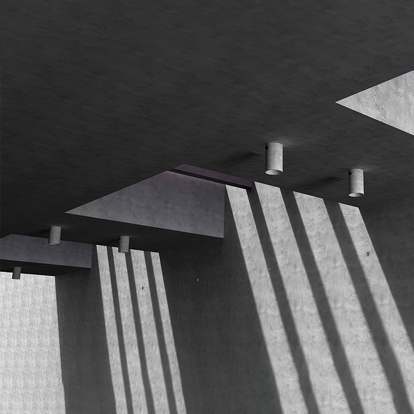 Berion Modern Minimalist Concrete Ceiling Lamp-Neutral Decor
