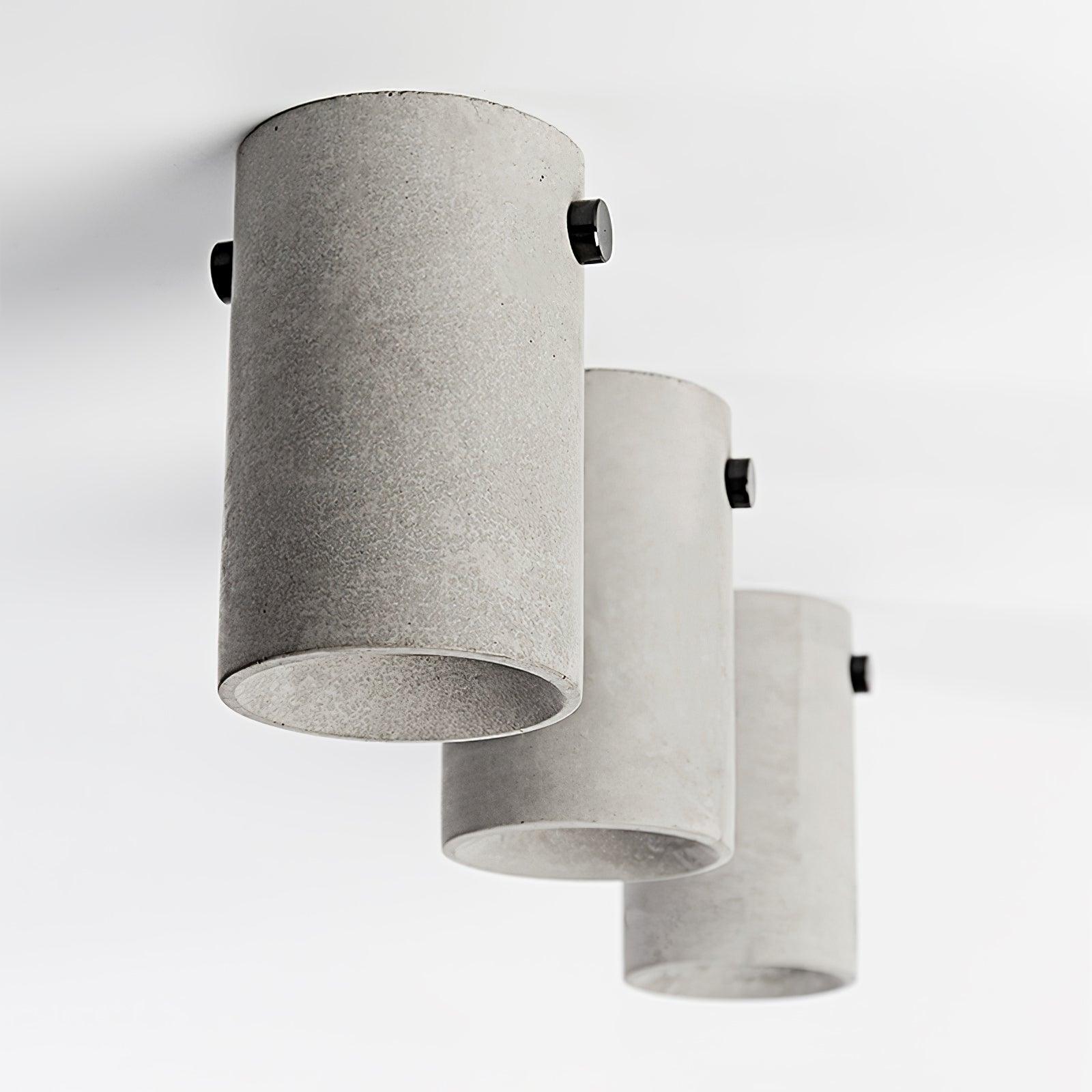 Berion Modern Minimalist Concrete Ceiling Lamp-Neutral Decor
