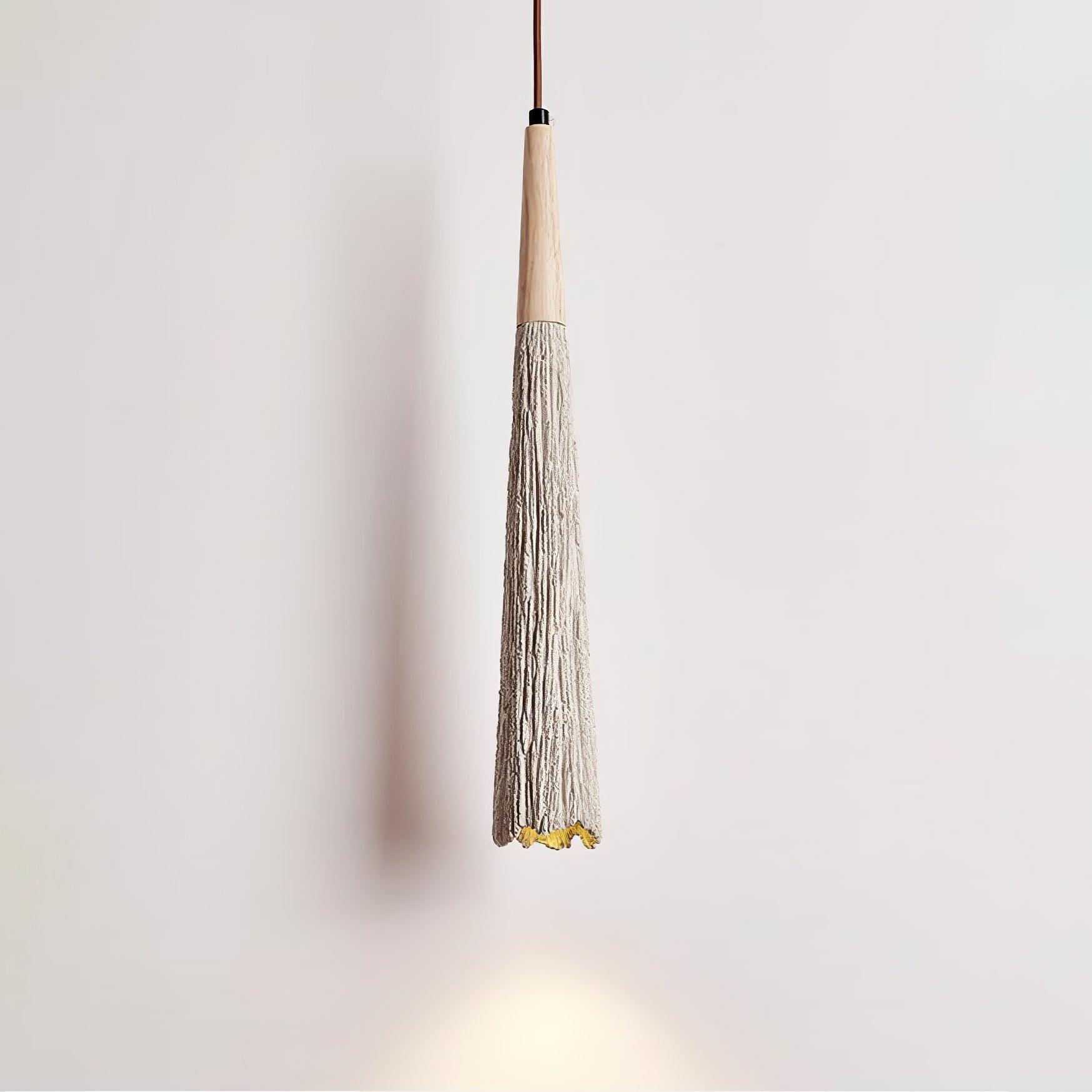 Lirixon Pendant Lamp Concrete Pleated-Neutral Decor