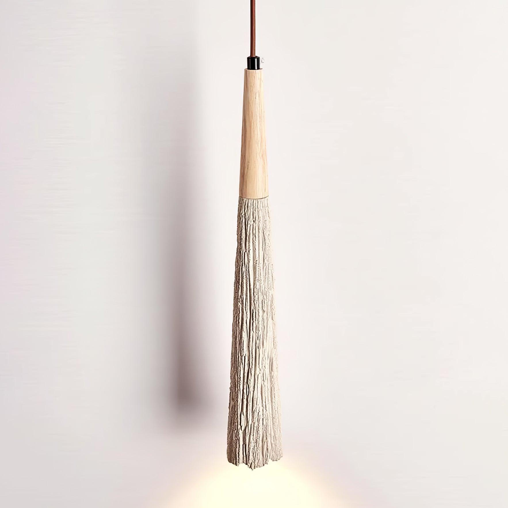 Lirixon Pendant Lamp Concrete Pleated-Neutral Decor