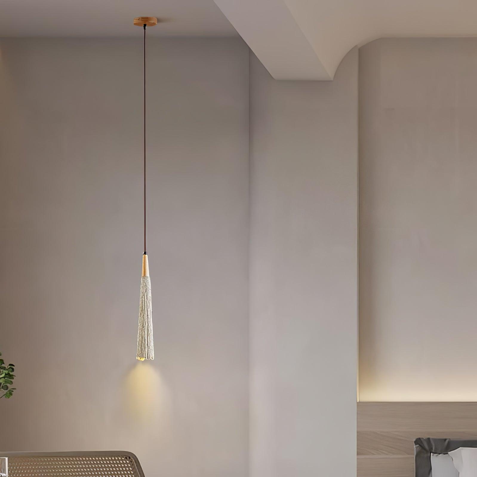 Lirixon Pendant Lamp Concrete Pleated-Neutral Decor