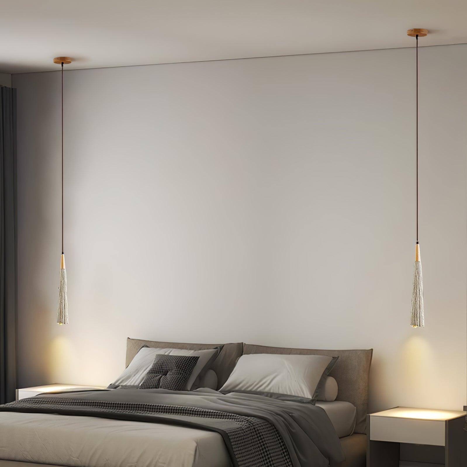 Lirixon Pendant Lamp Concrete Pleated-Neutral Decor
