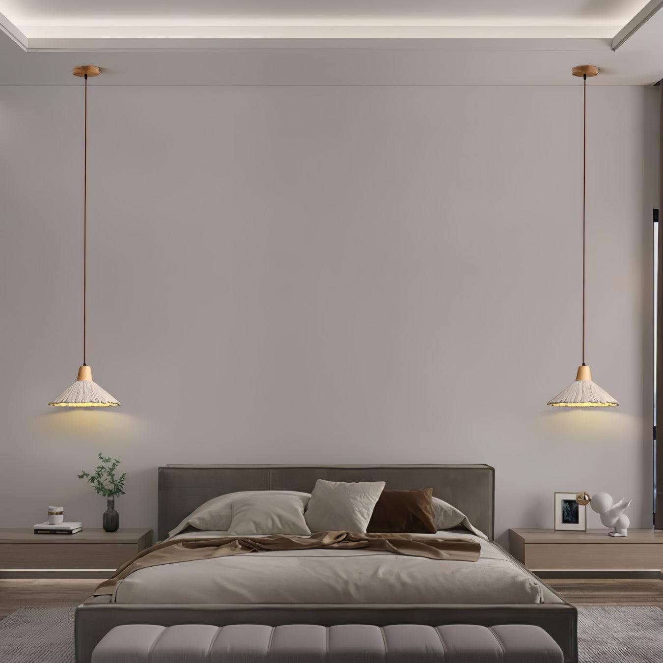 Lirixon Pendant Lamp Concrete Pleated-Neutral Decor