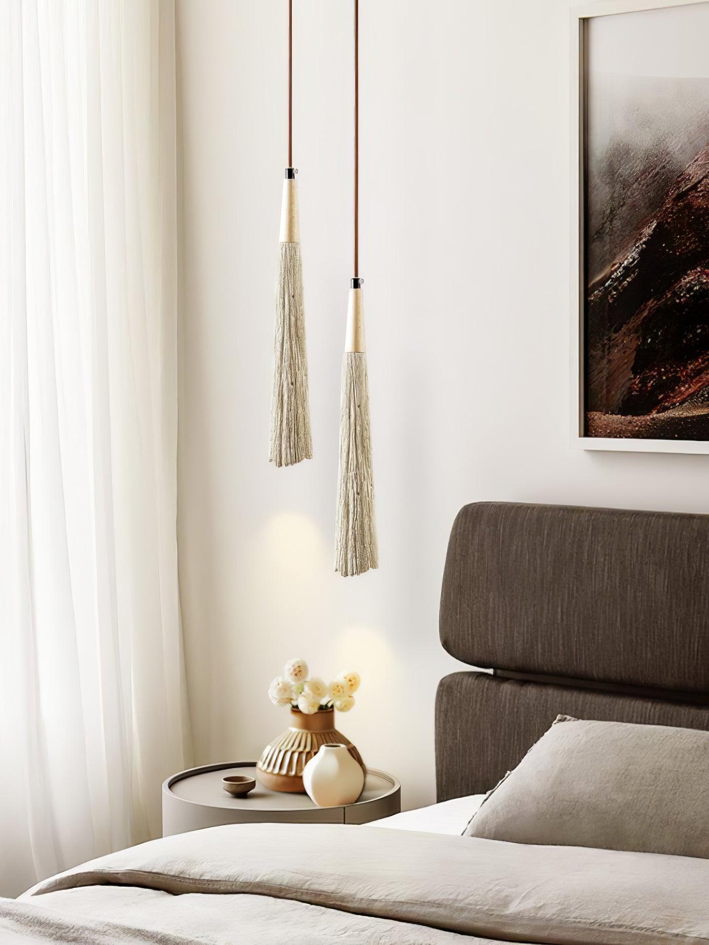 Lirixon Pendant Lamp Concrete Pleated-Neutral Decor