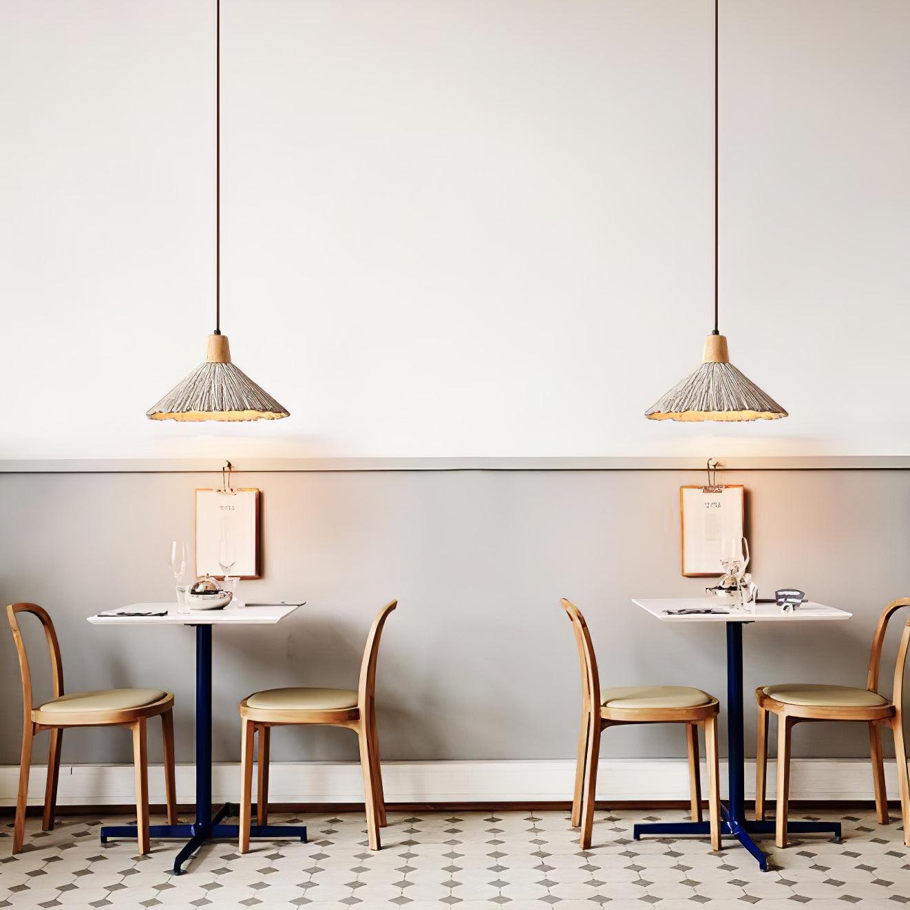 Lirixon Pendant Lamp Concrete Pleated-Neutral Decor