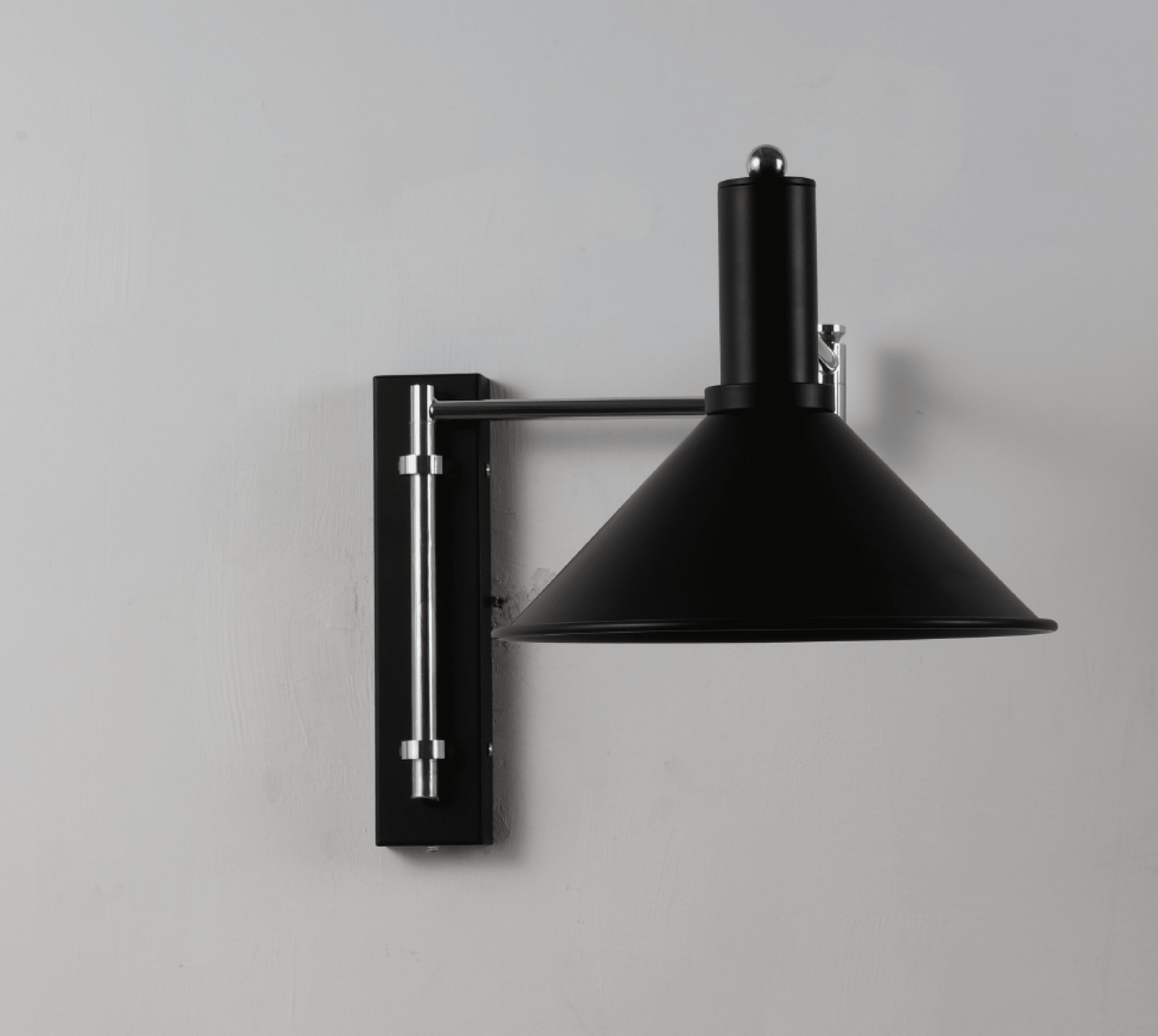 Cone Swing Arm Wall Sconce-Neutral Decor