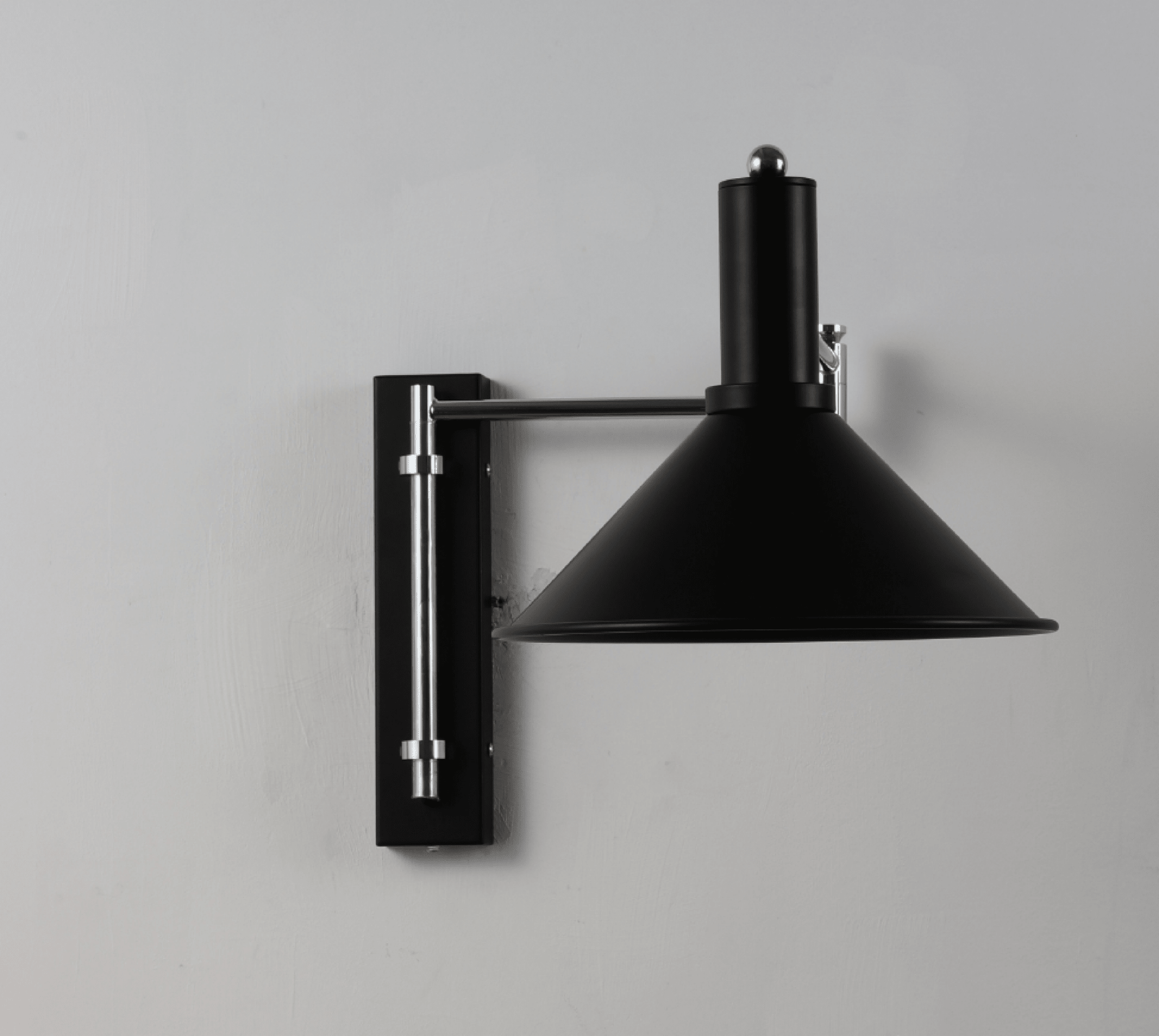 Cone Swing Arm Wall Sconce-Neutral Decor