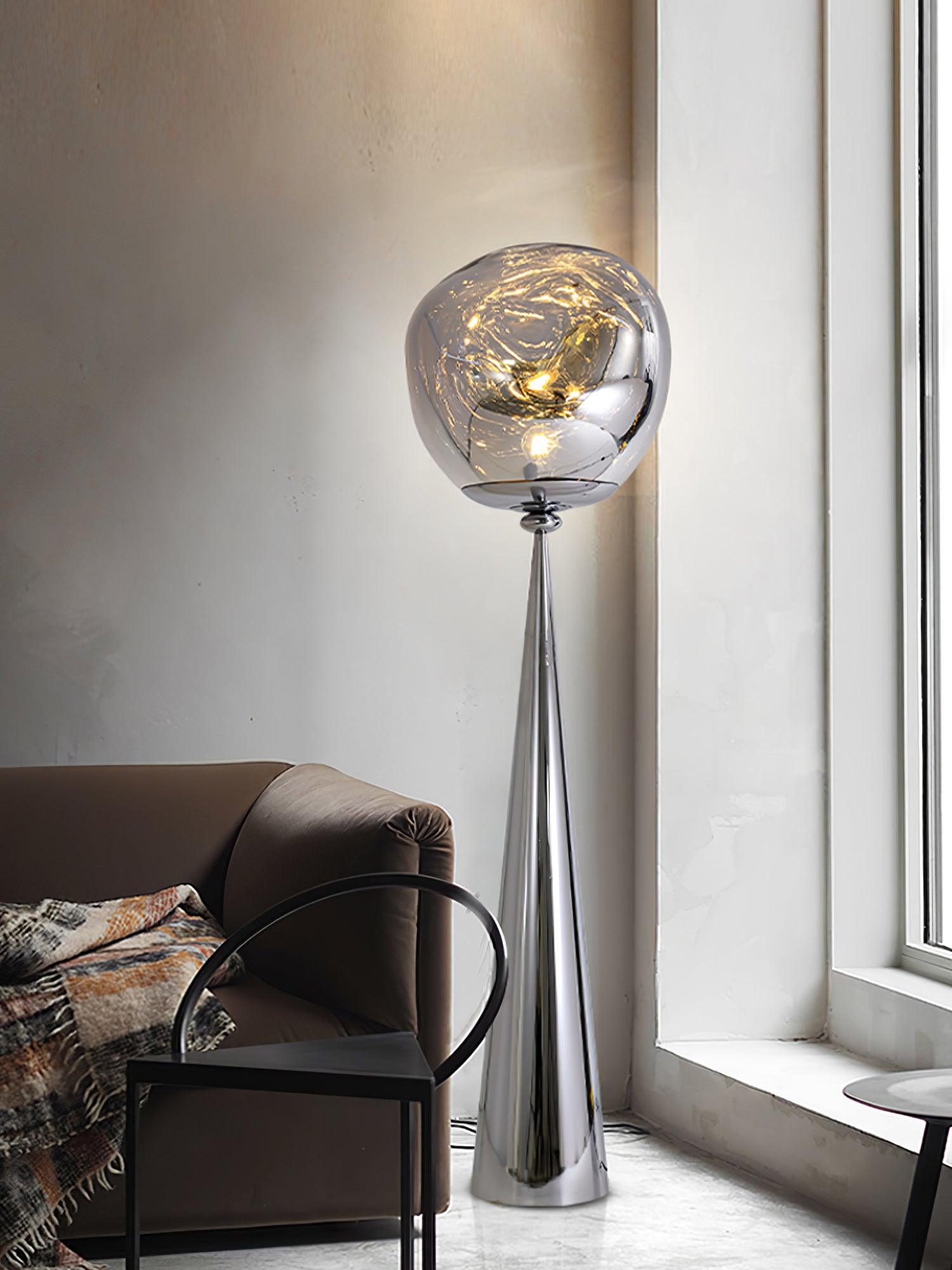 Ovexin Gray Contemporary Floor Lamp-Neutral Decor