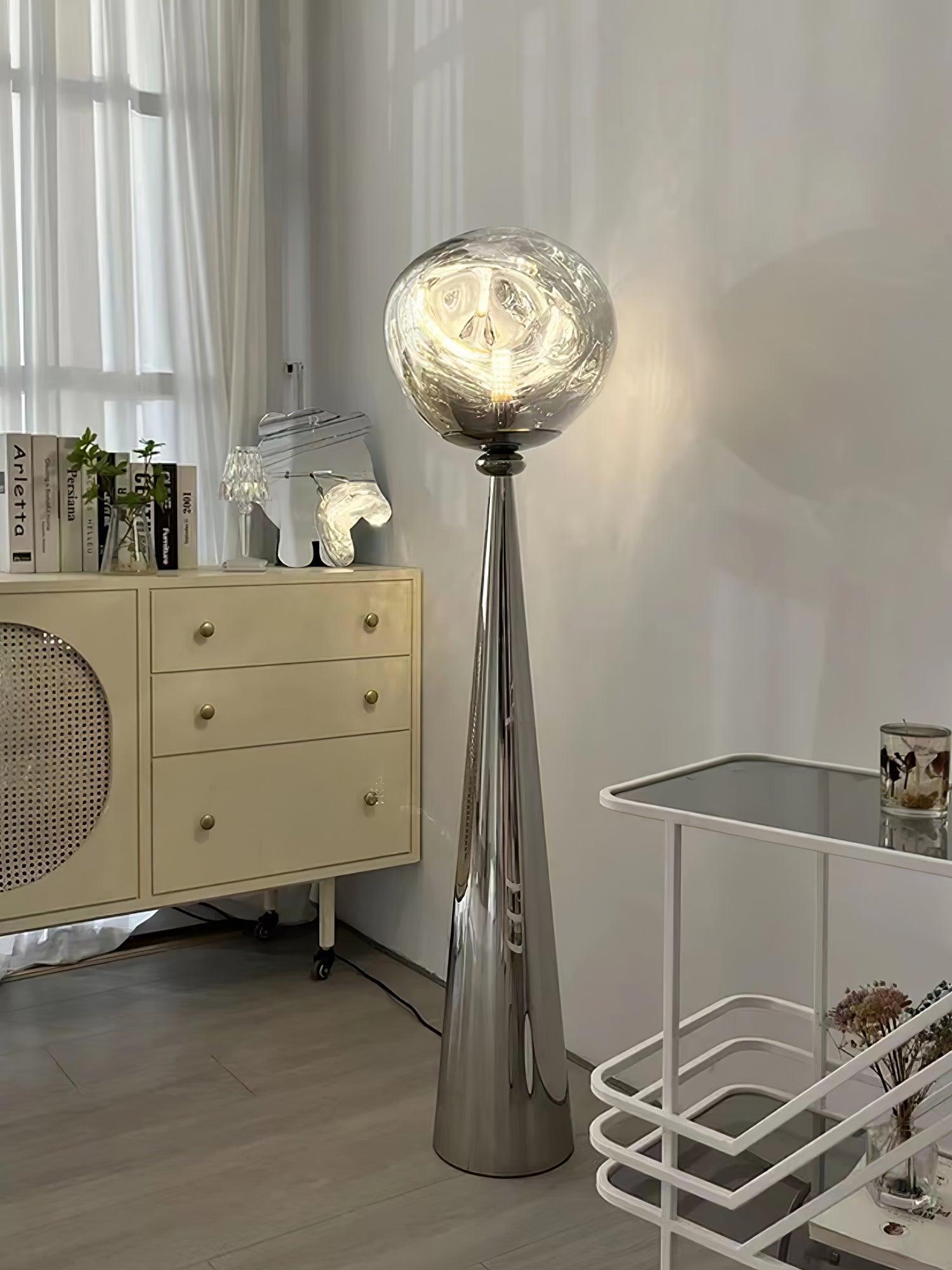 Ovexin Gray Contemporary Floor Lamp-Neutral Decor