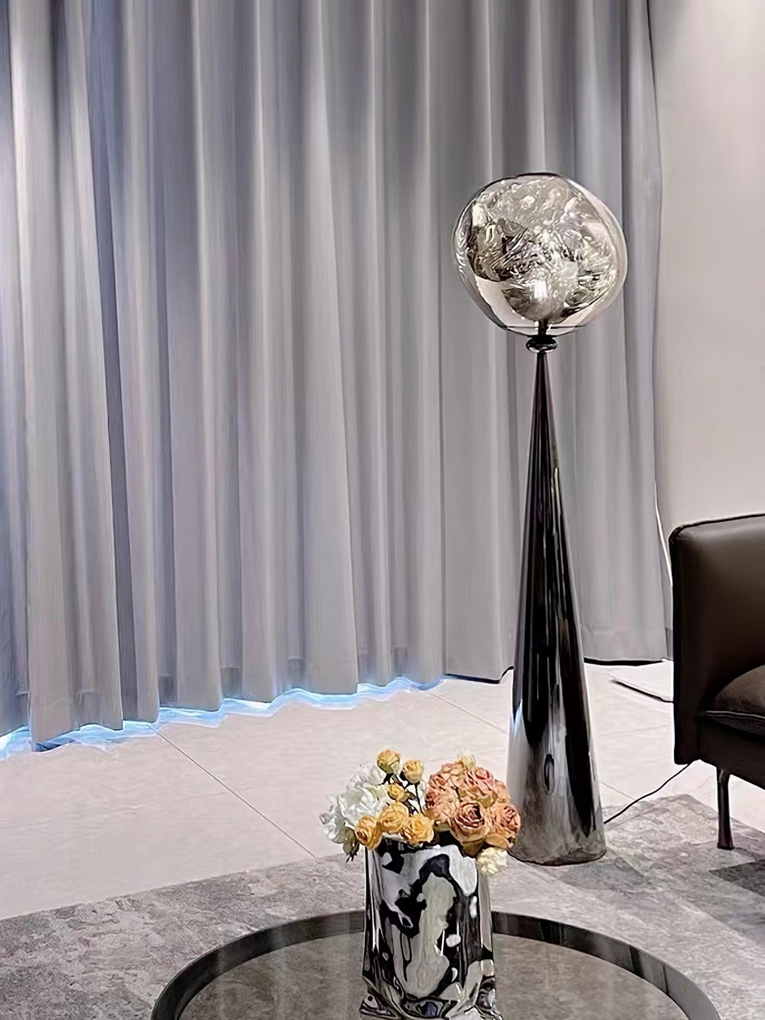 Ovexin Gray Contemporary Floor Lamp-Neutral Decor