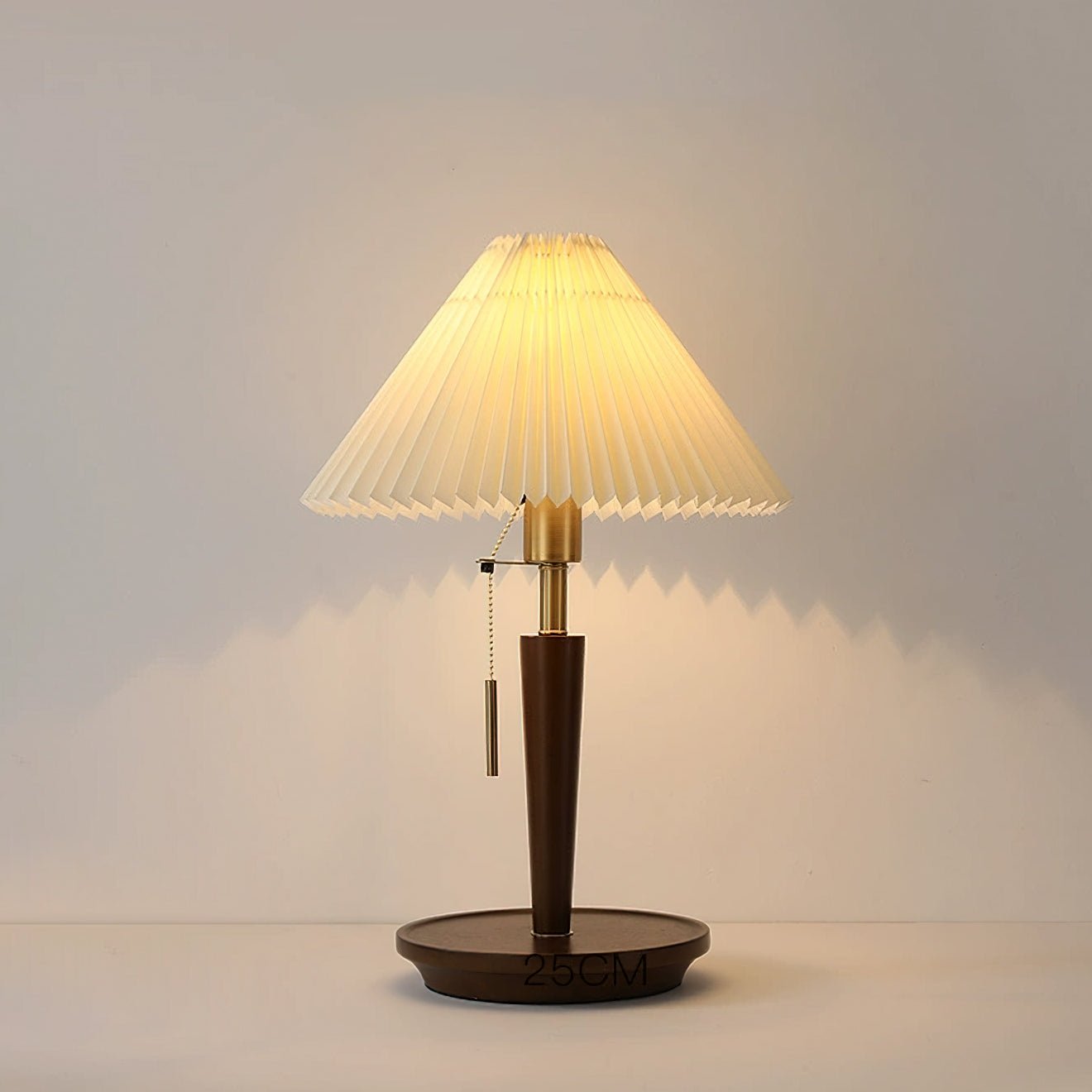Novace Fabric Wood Table Lamp-Neutral Decor