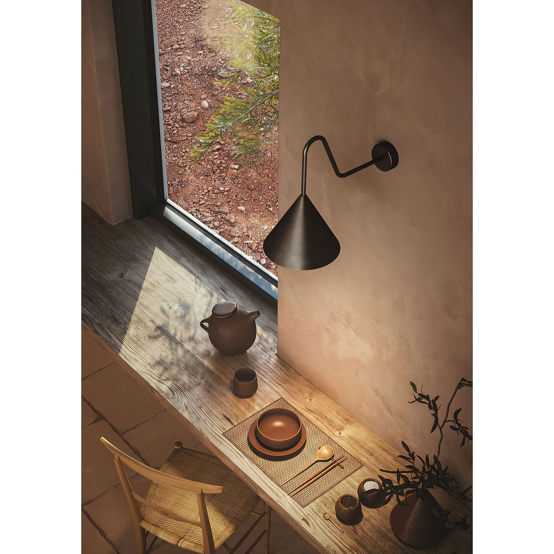 Forgecone Rustic Cone Wall Light-Neutral Decor