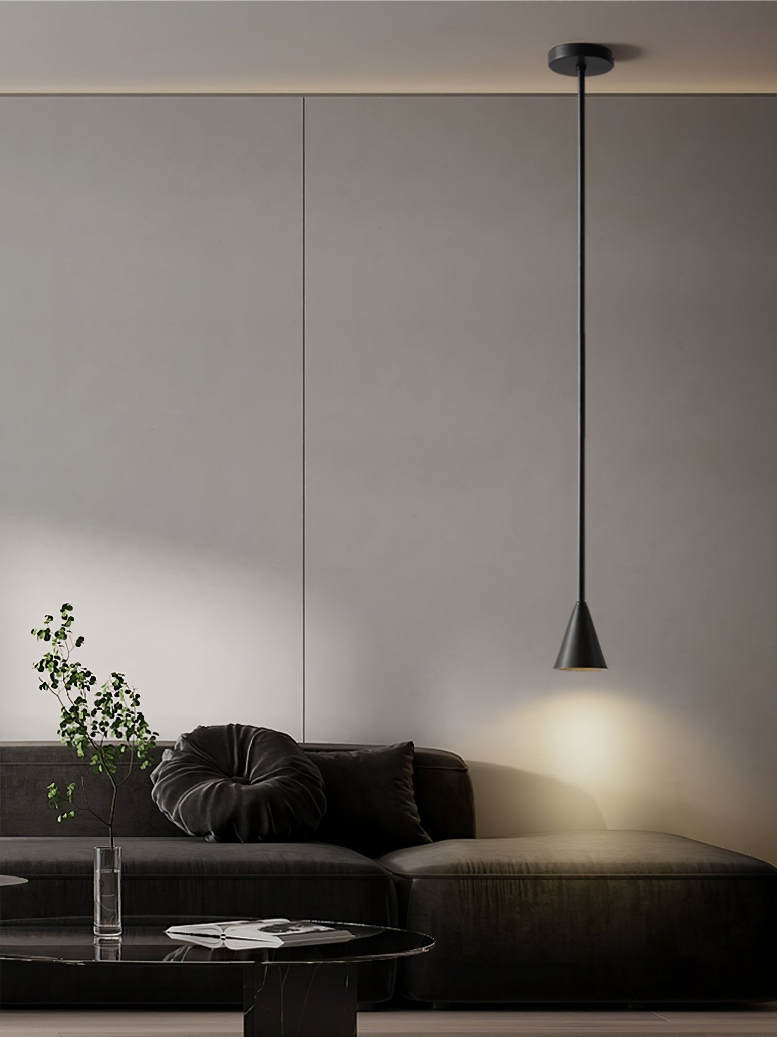 Cutheion Modern Minimalist Brass Pendant Light-Neutral Decor